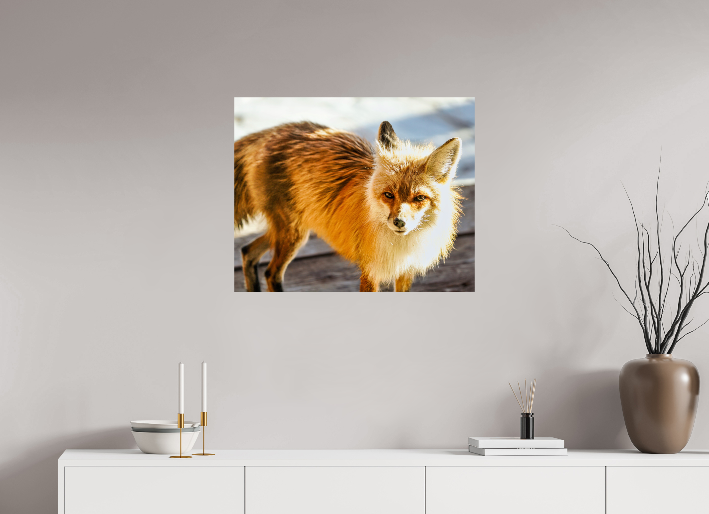 29.6 x 24″, PHOTO PAPER Fox