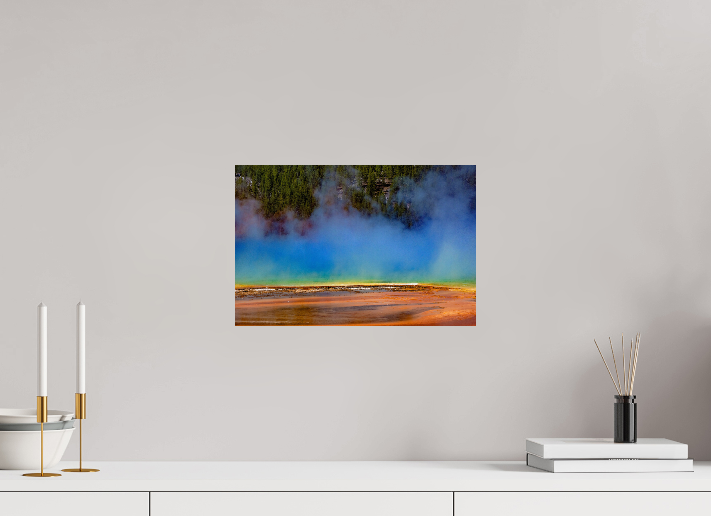 15 x 10″, METAL Yellowstone