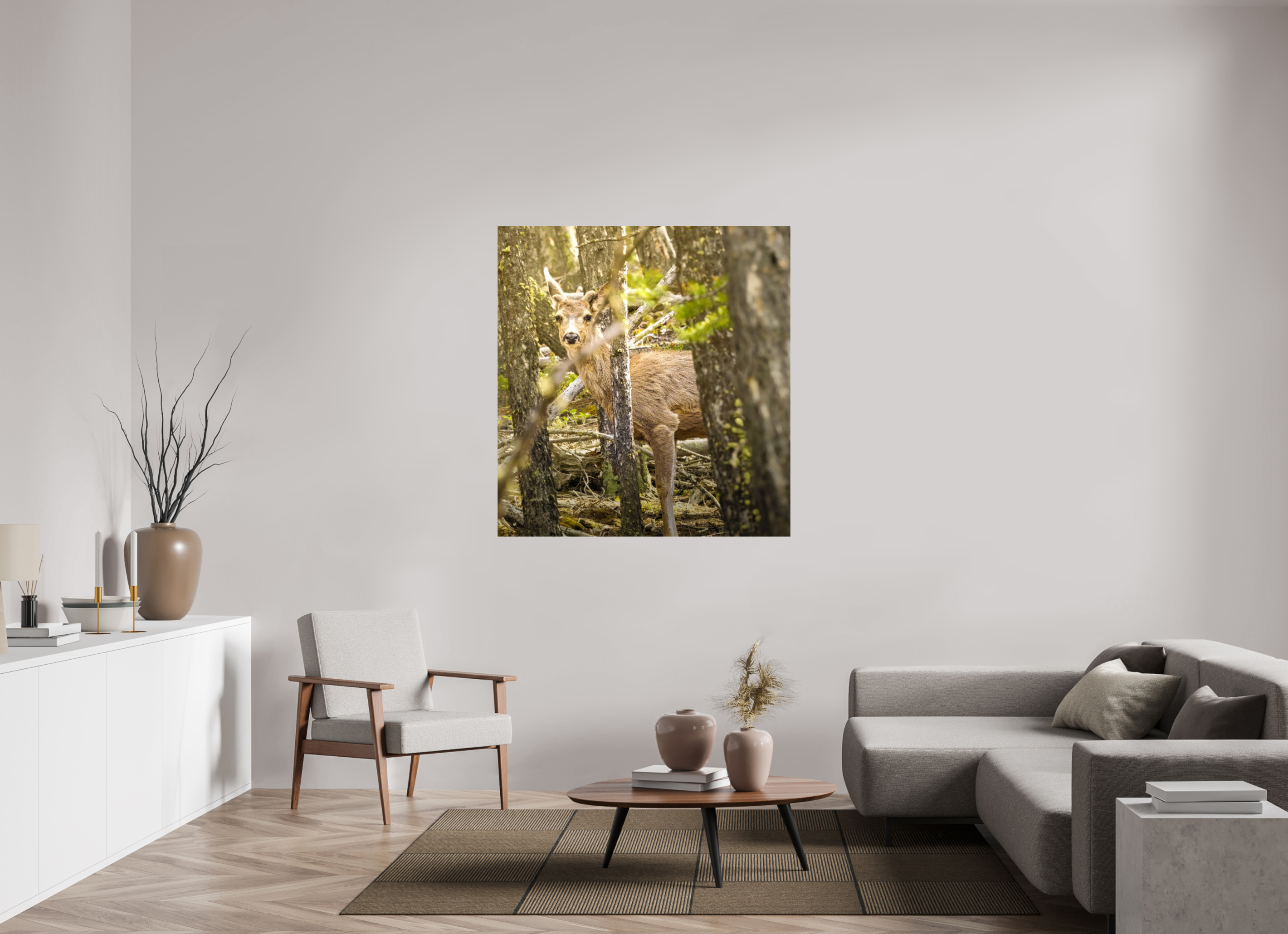47 x 49.9″, METAL Deer