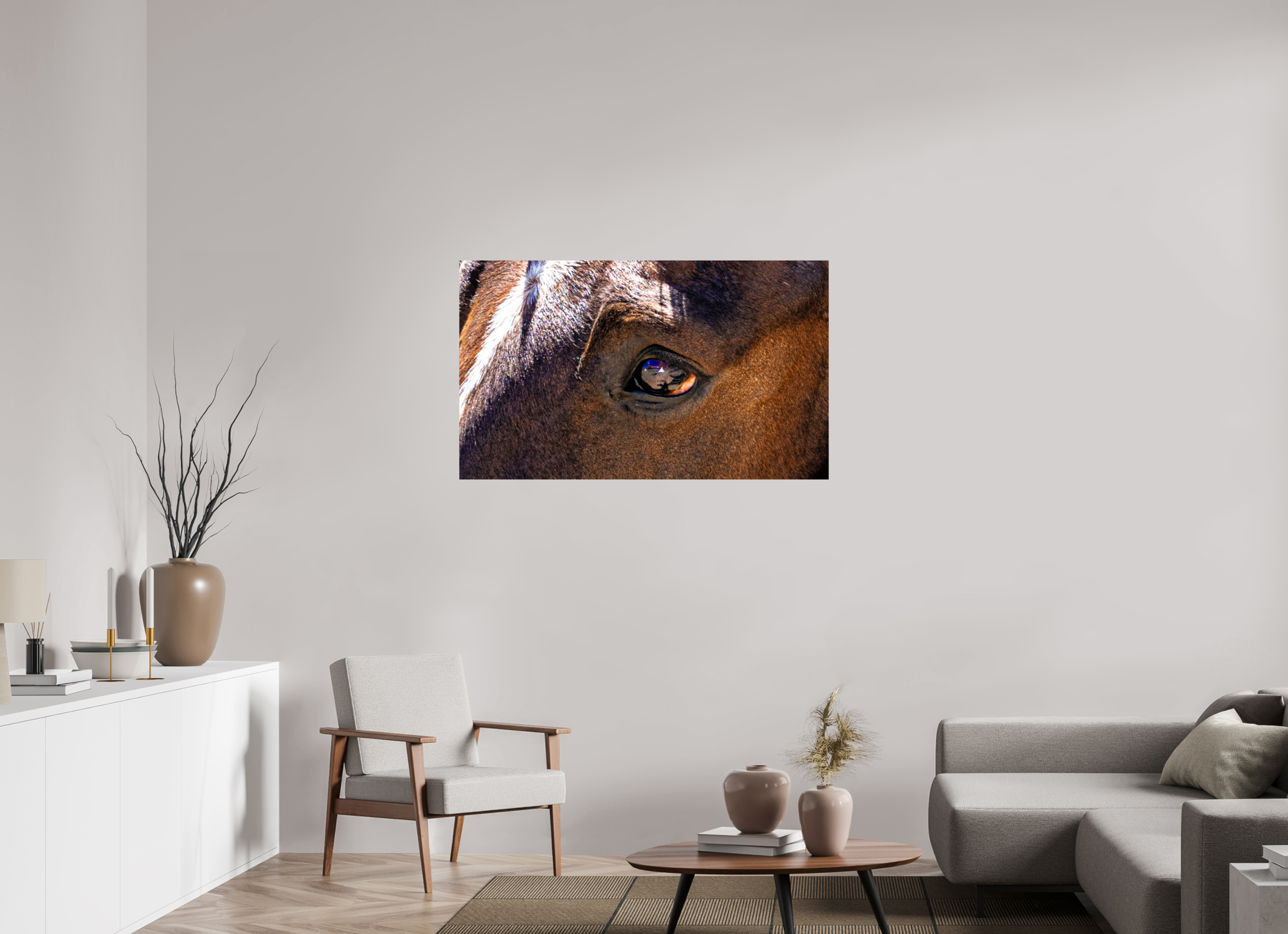 47.2 x 28″, PHOTO PAPER Pack Horse Eye
