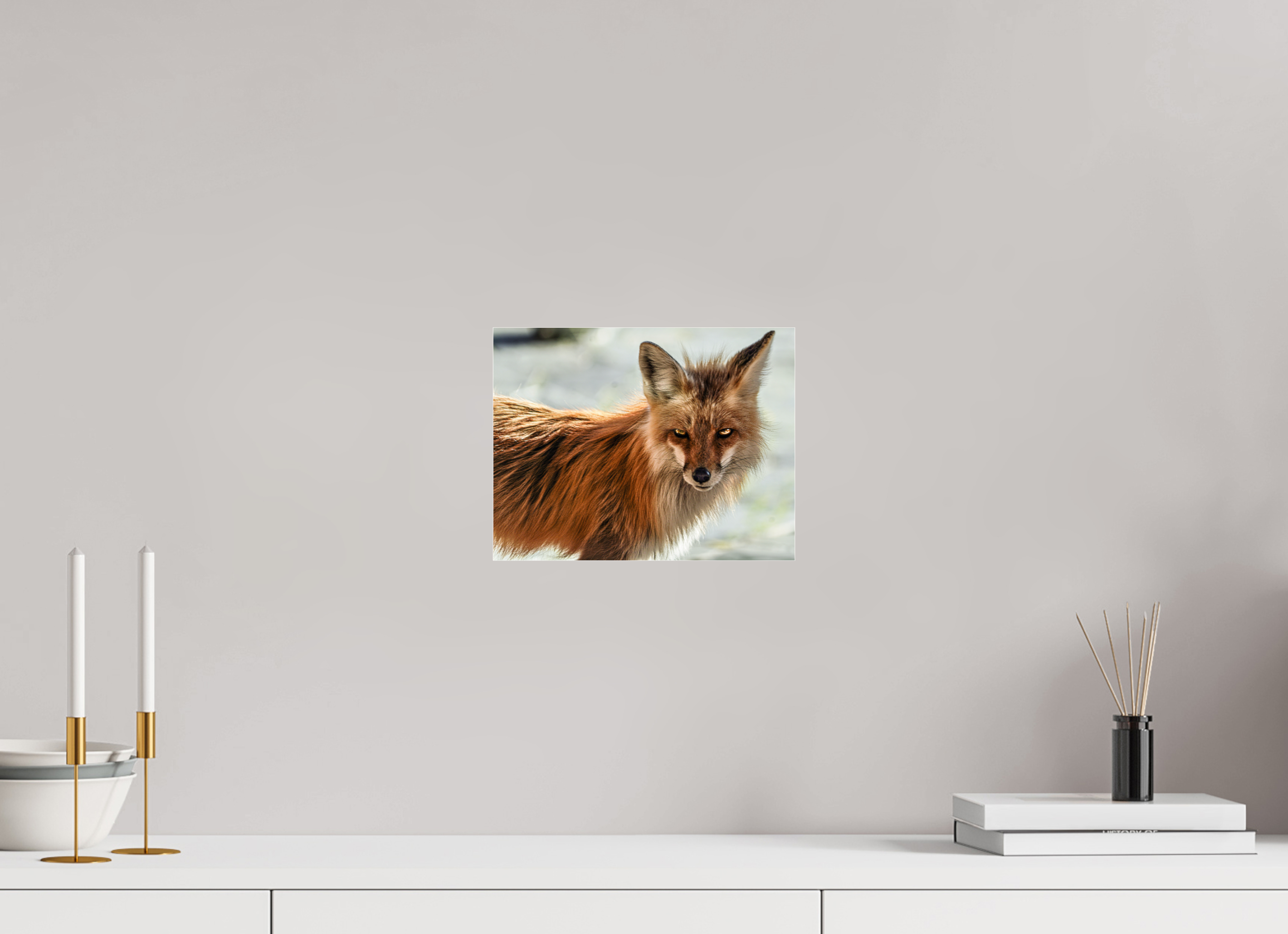 10.4 x 8″, ACRYLIC Haunting Fox