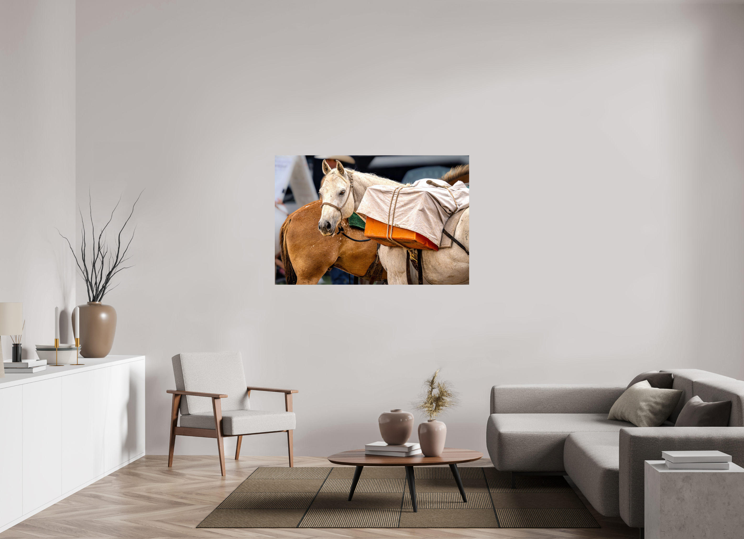 54 x 36″, METAL Pack Horse Portrait 19 Web Exclusive