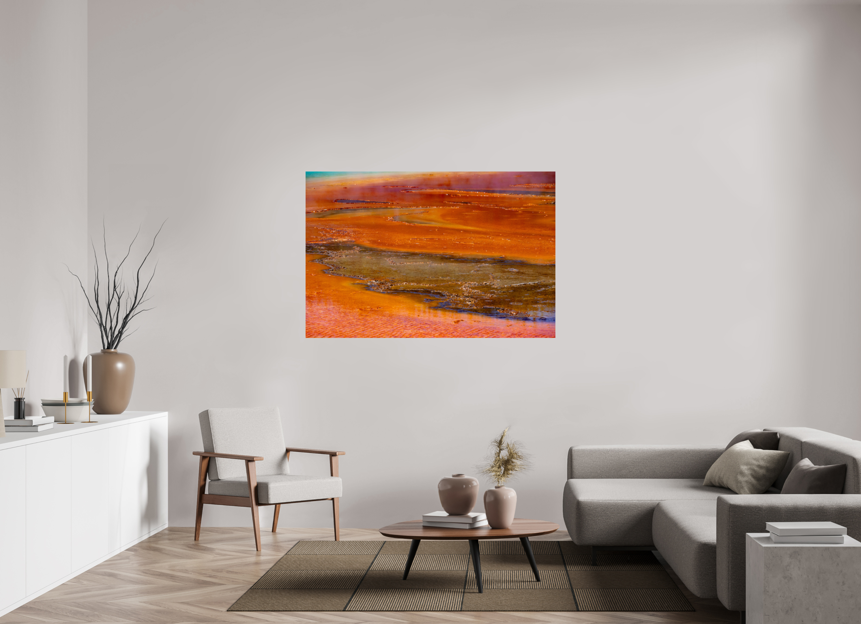 60 x 40″, METAL Yellowstone
