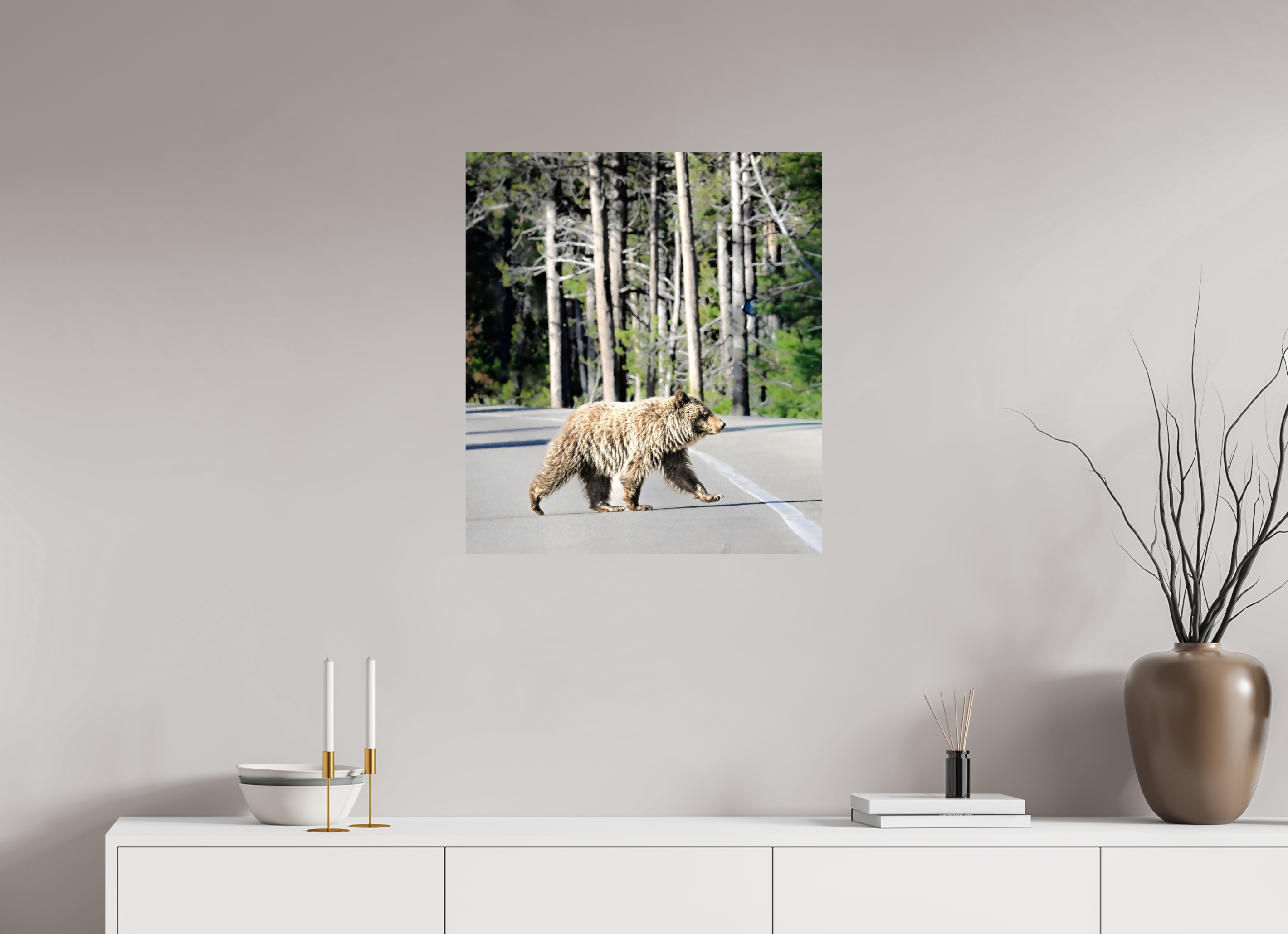 24 x 27″, METAL Bear