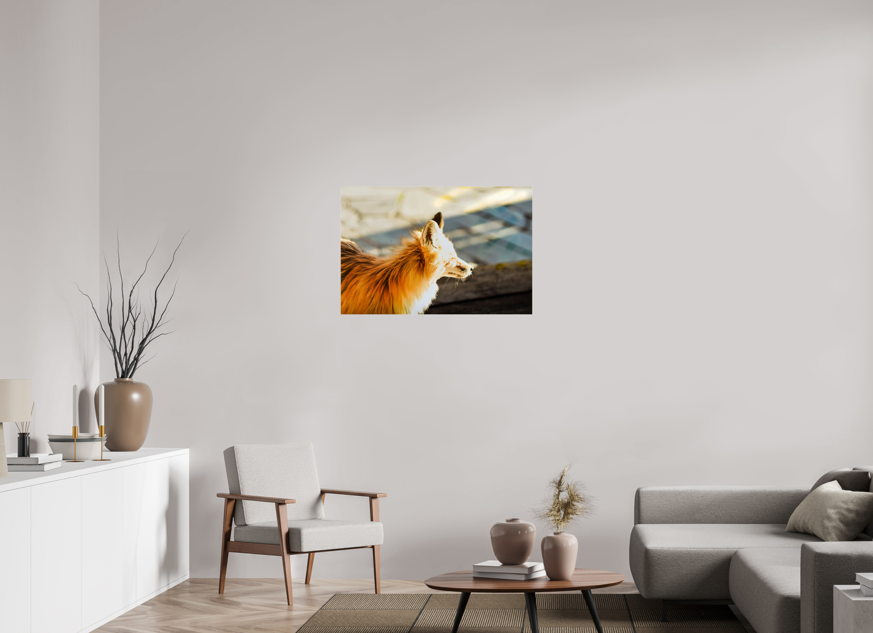 36 x 24″, ACRYLIC Fox