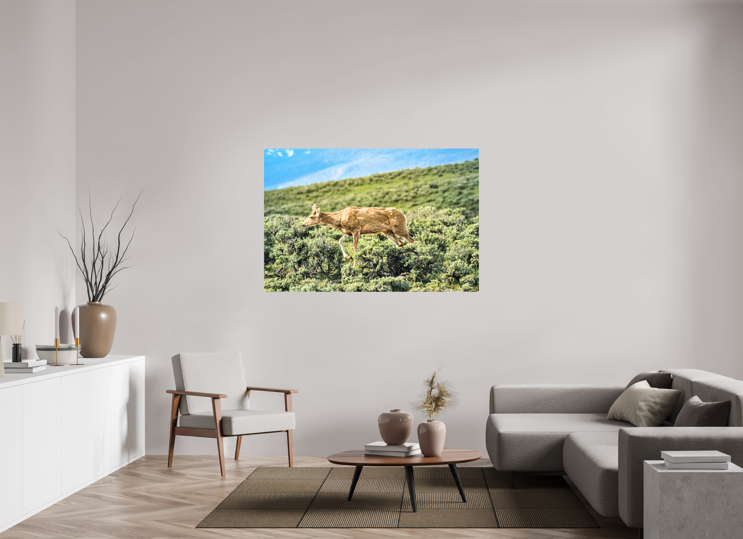 60 x 40″, PHOTO PAPER Deer