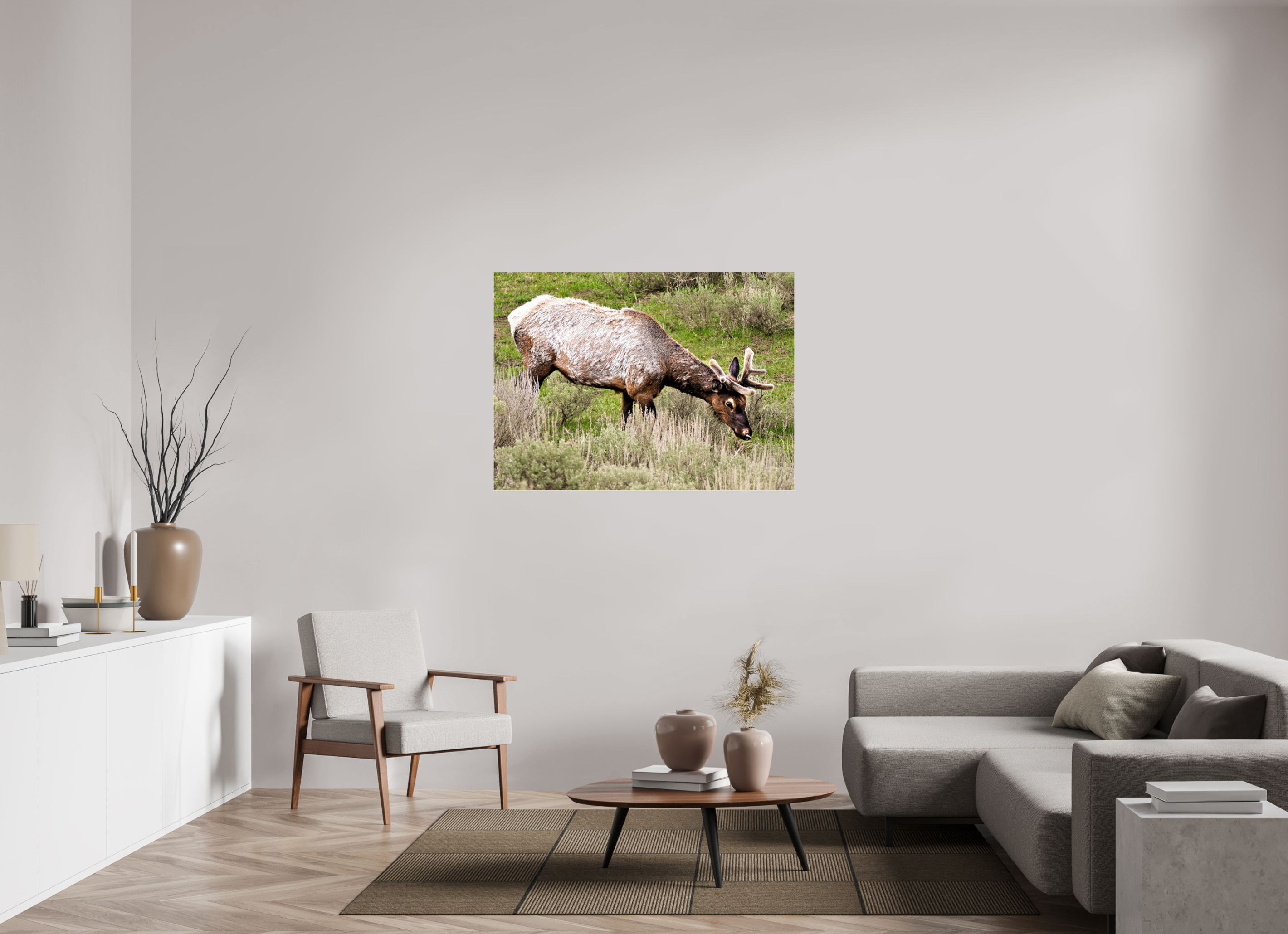 48.3 x 35″, ACRYLIC Elk