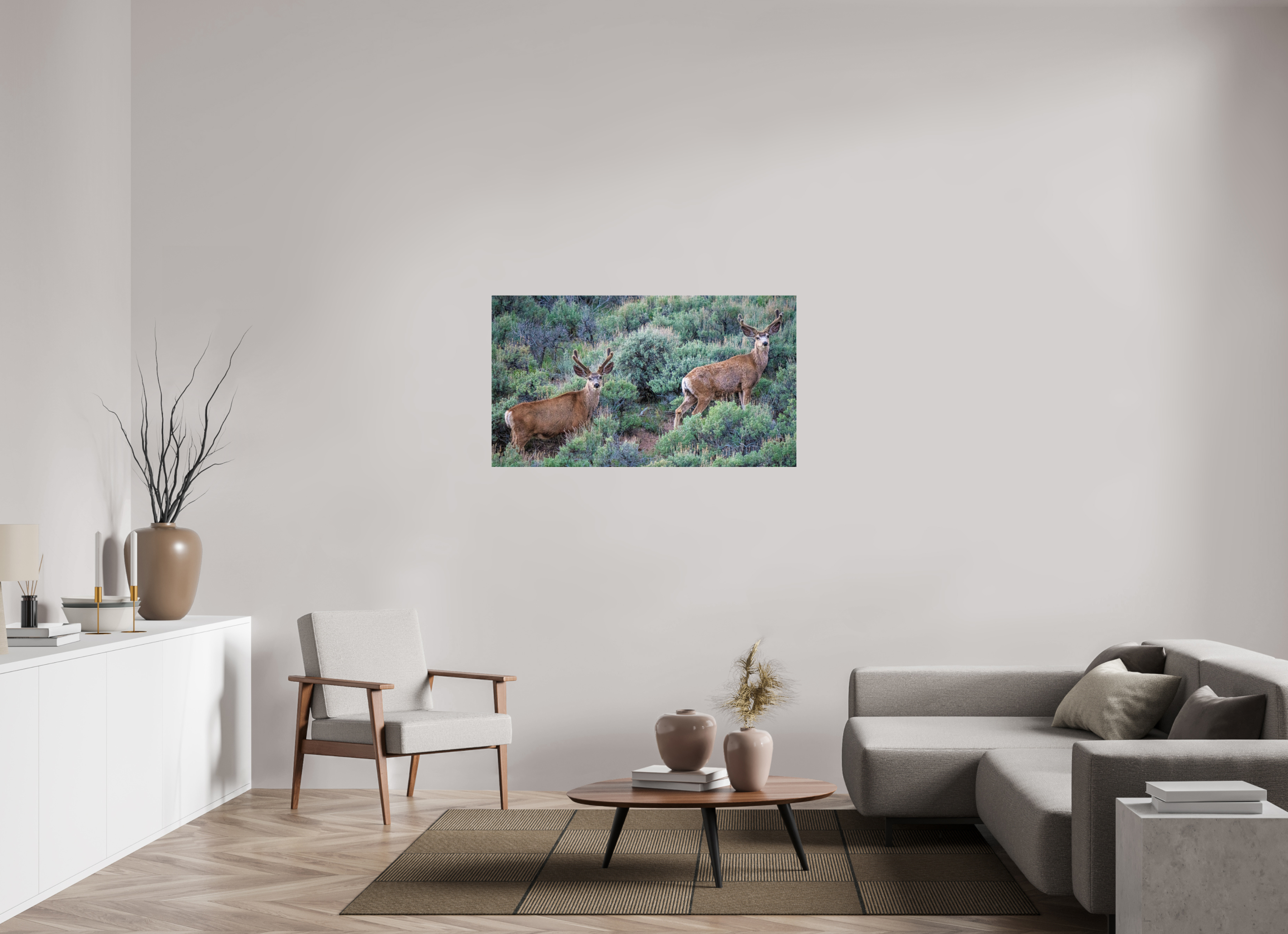 49 x 27.6″, ACRYLIC Deer