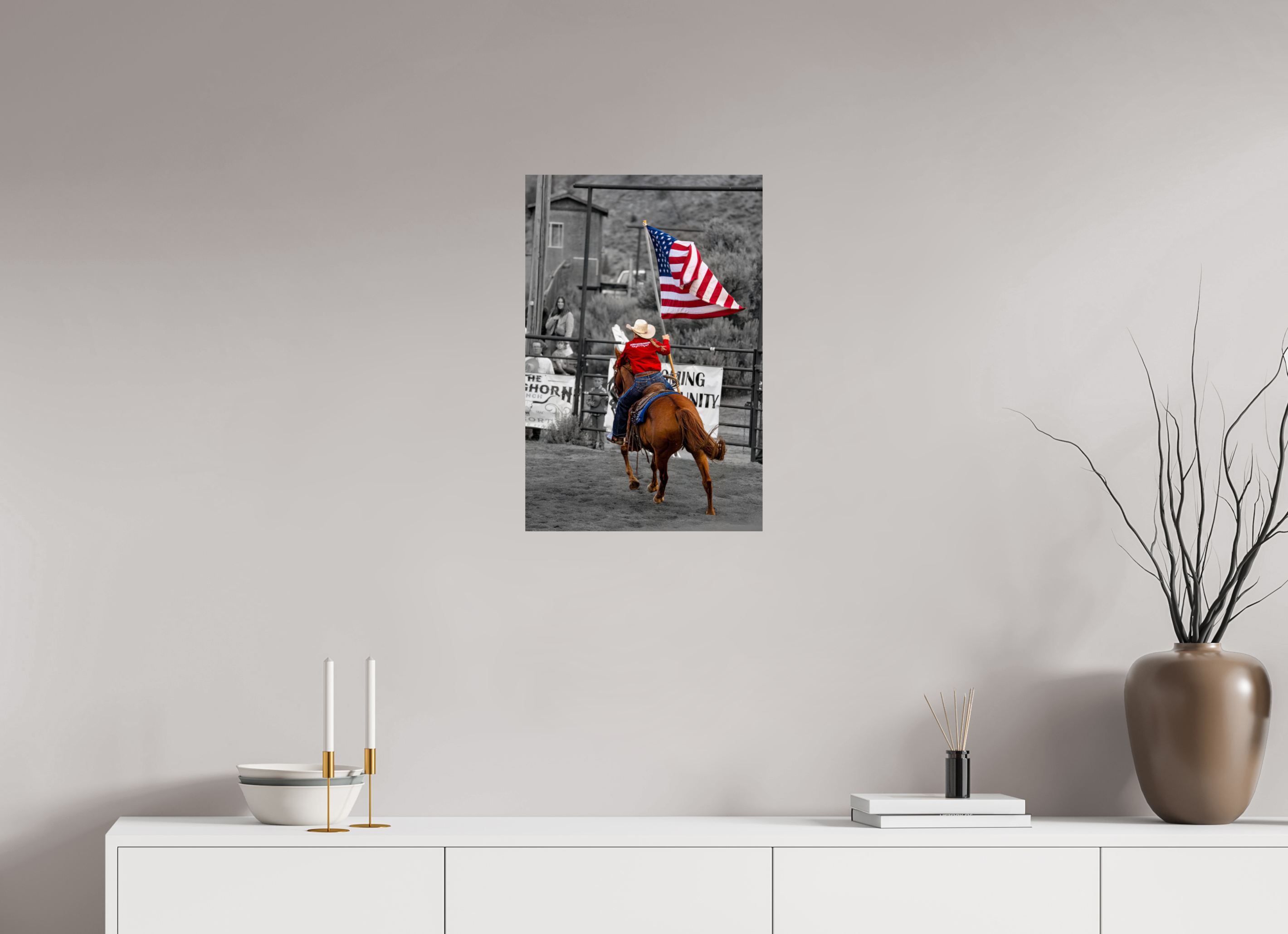 16 x 24″, METAL America 250 Flag Rider 10