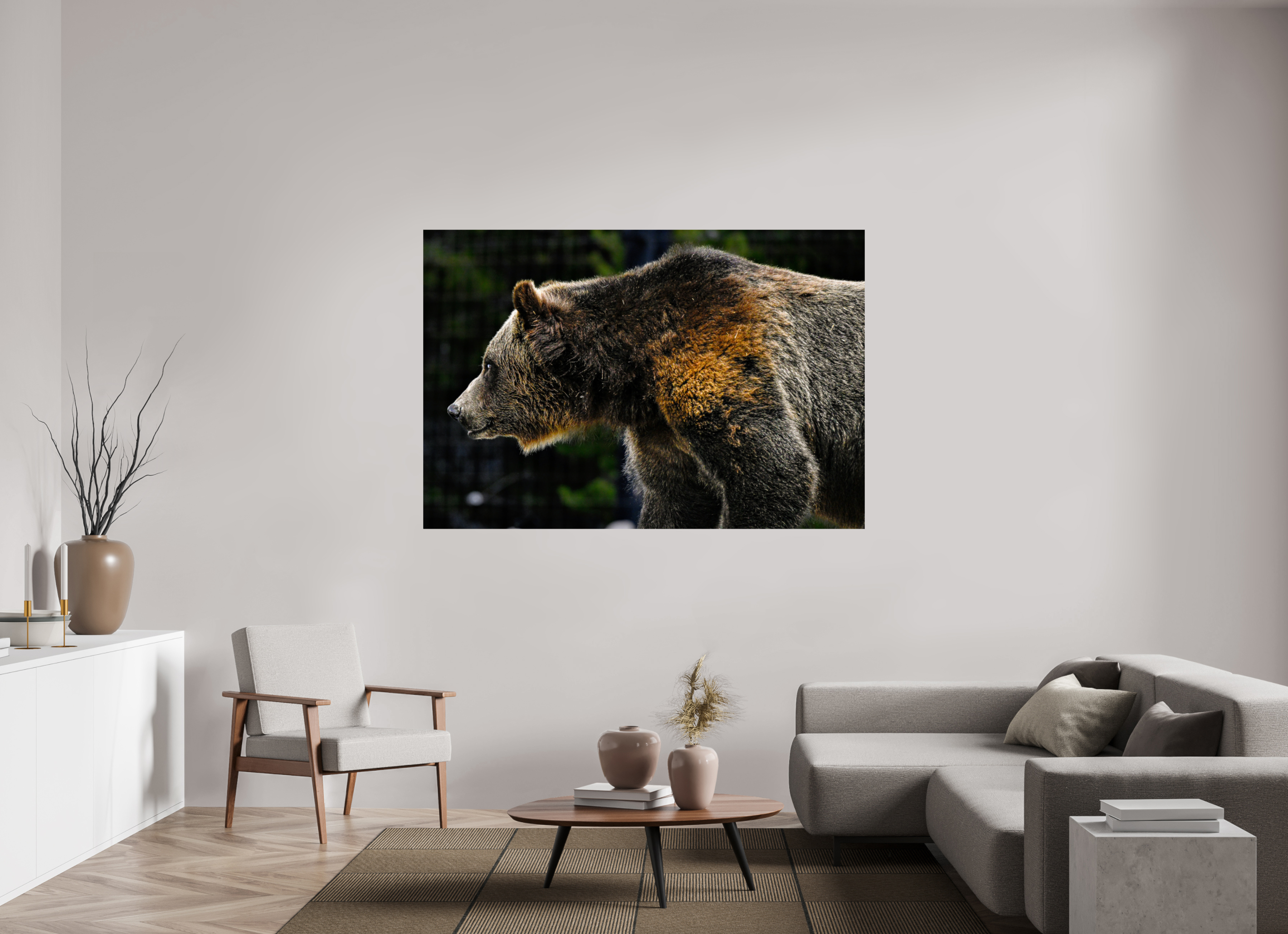 69.4 x 47″, PHOTO PAPER Bear