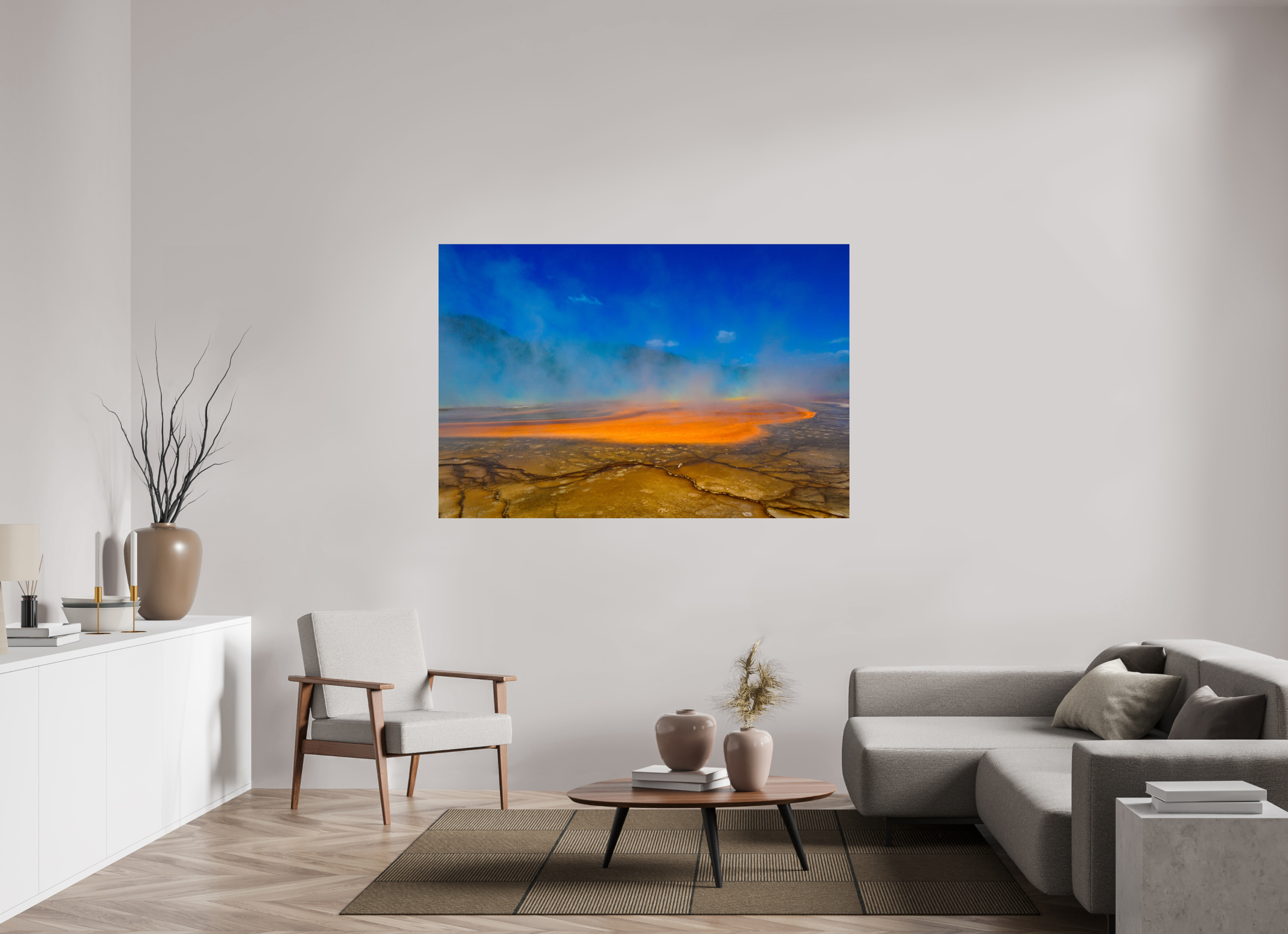 66 x 44″, METAL Yellowstone