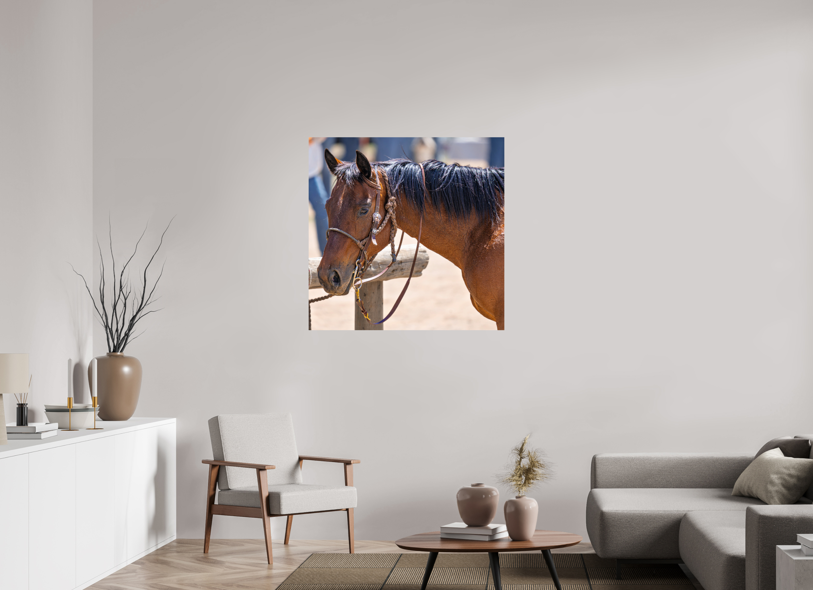 39.6 x 39″, PHOTO PAPER Pack Horse Portrait 15 Web Exclusive