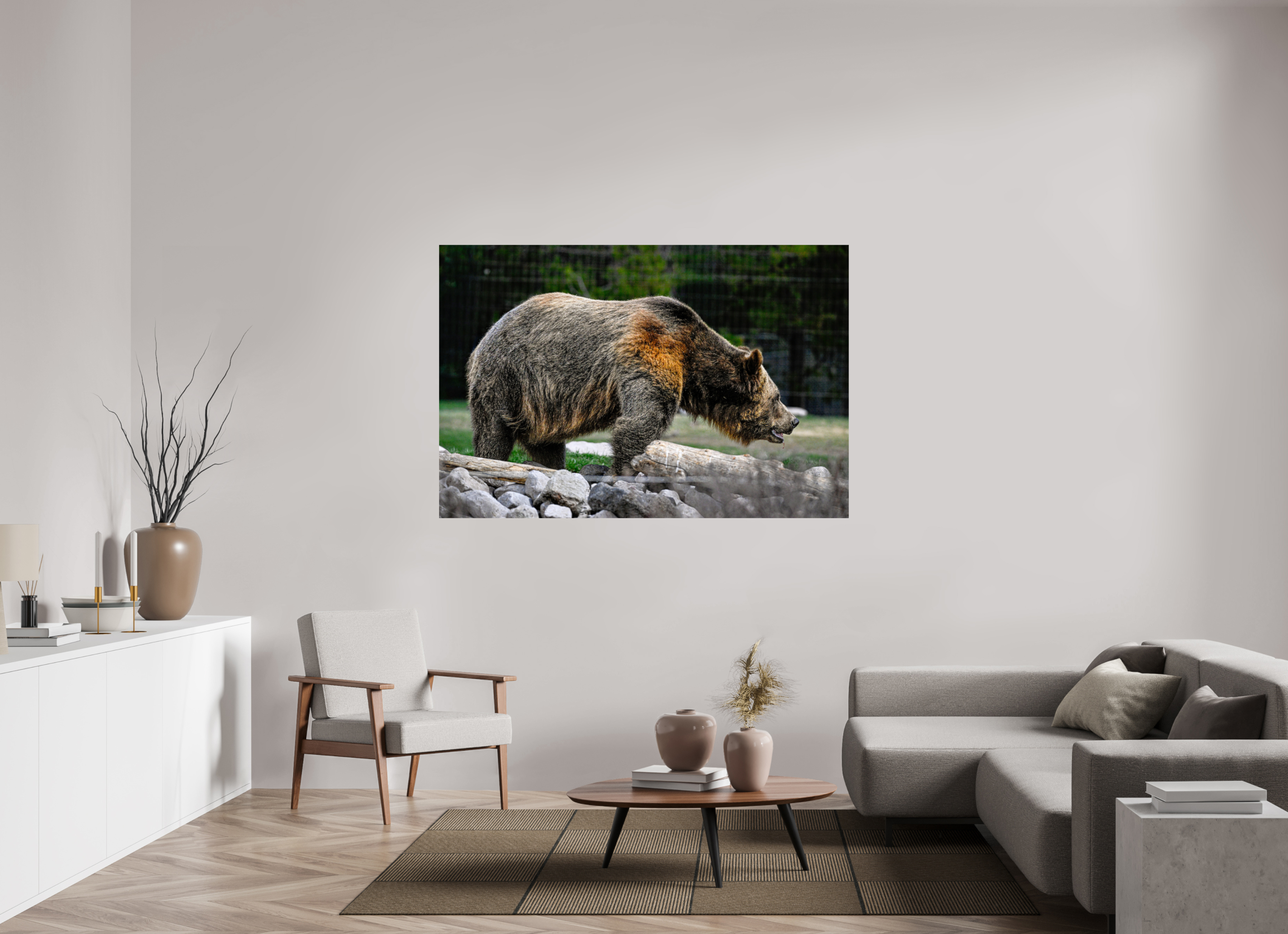 66 x 44″, PHOTO PAPER Bear