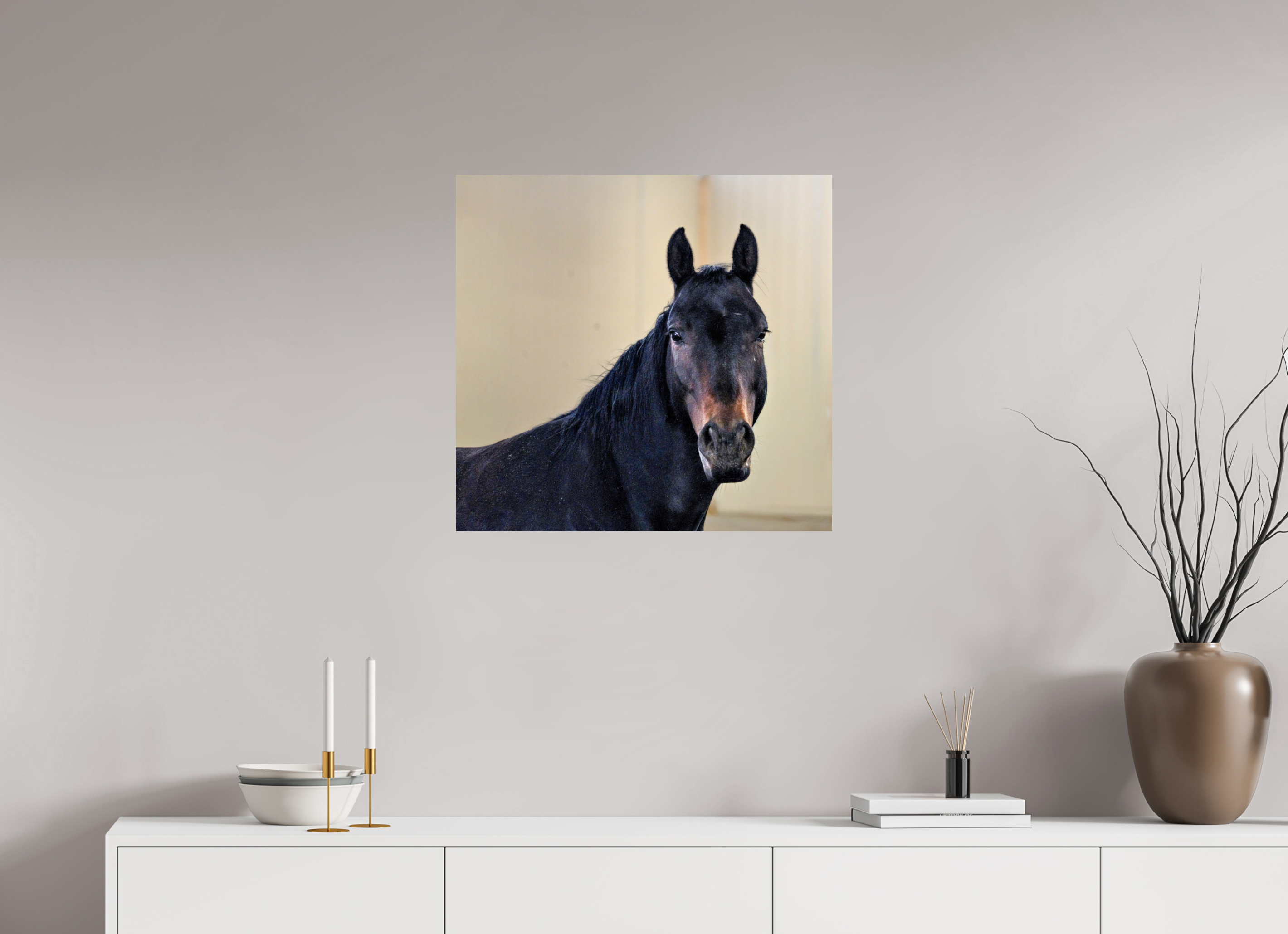25.4 x 24″, METAL Bella Portrait