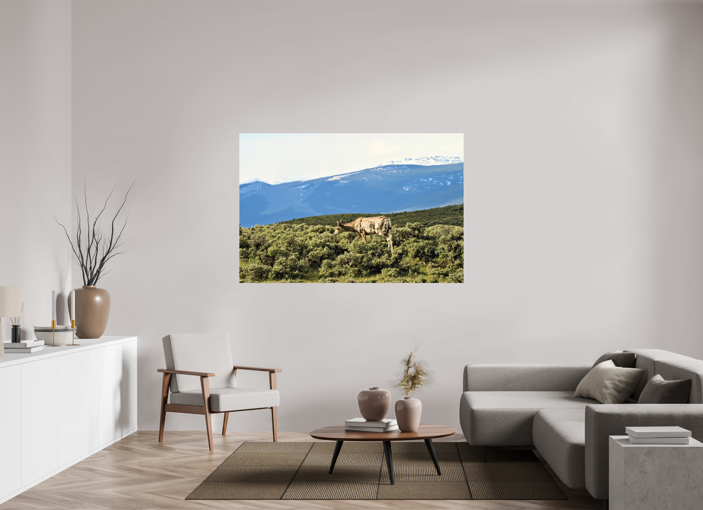 66 x 44″, ACRYLIC Deer
