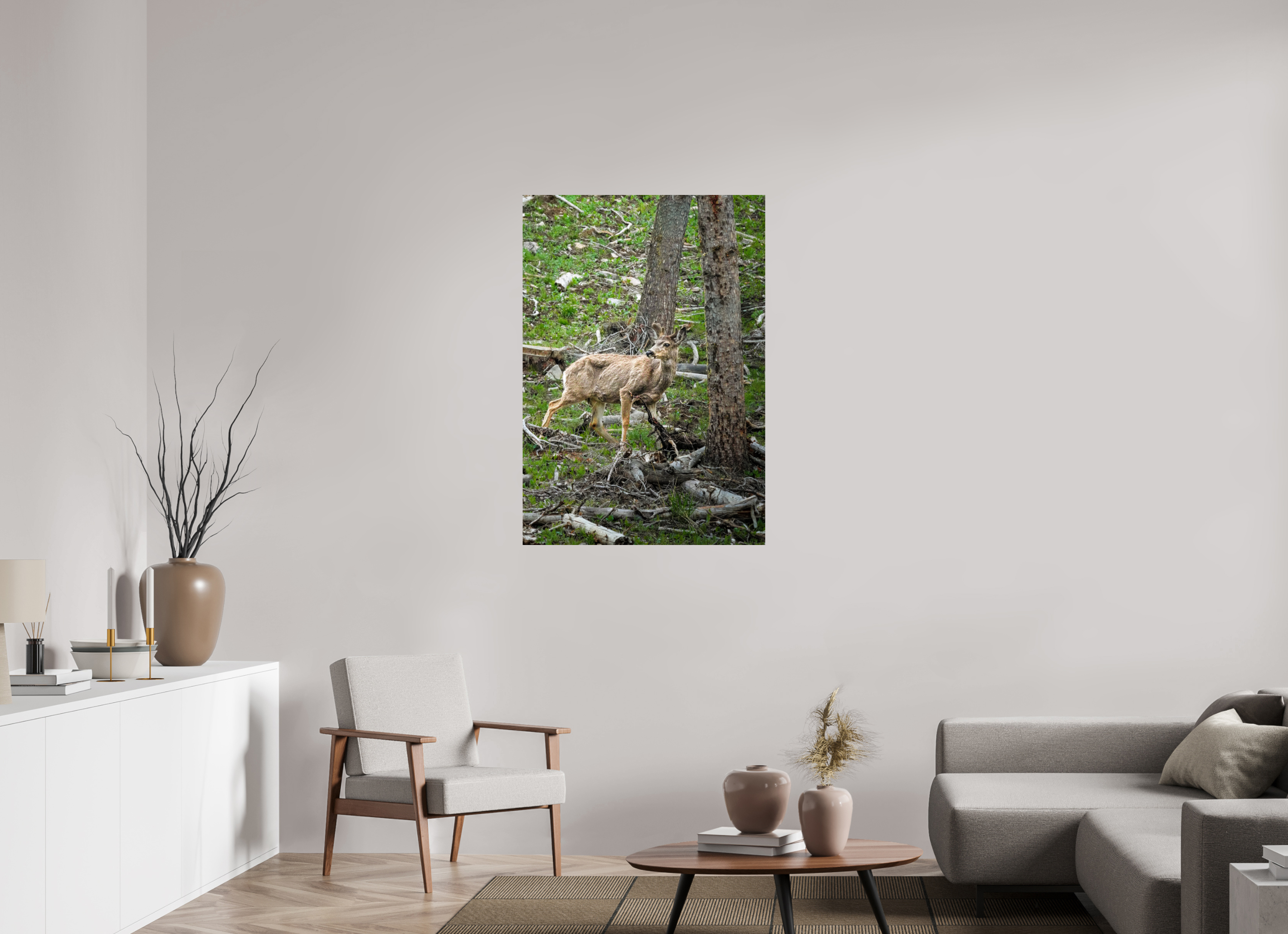 31 x 44.7″, PHOTO PAPER Deer