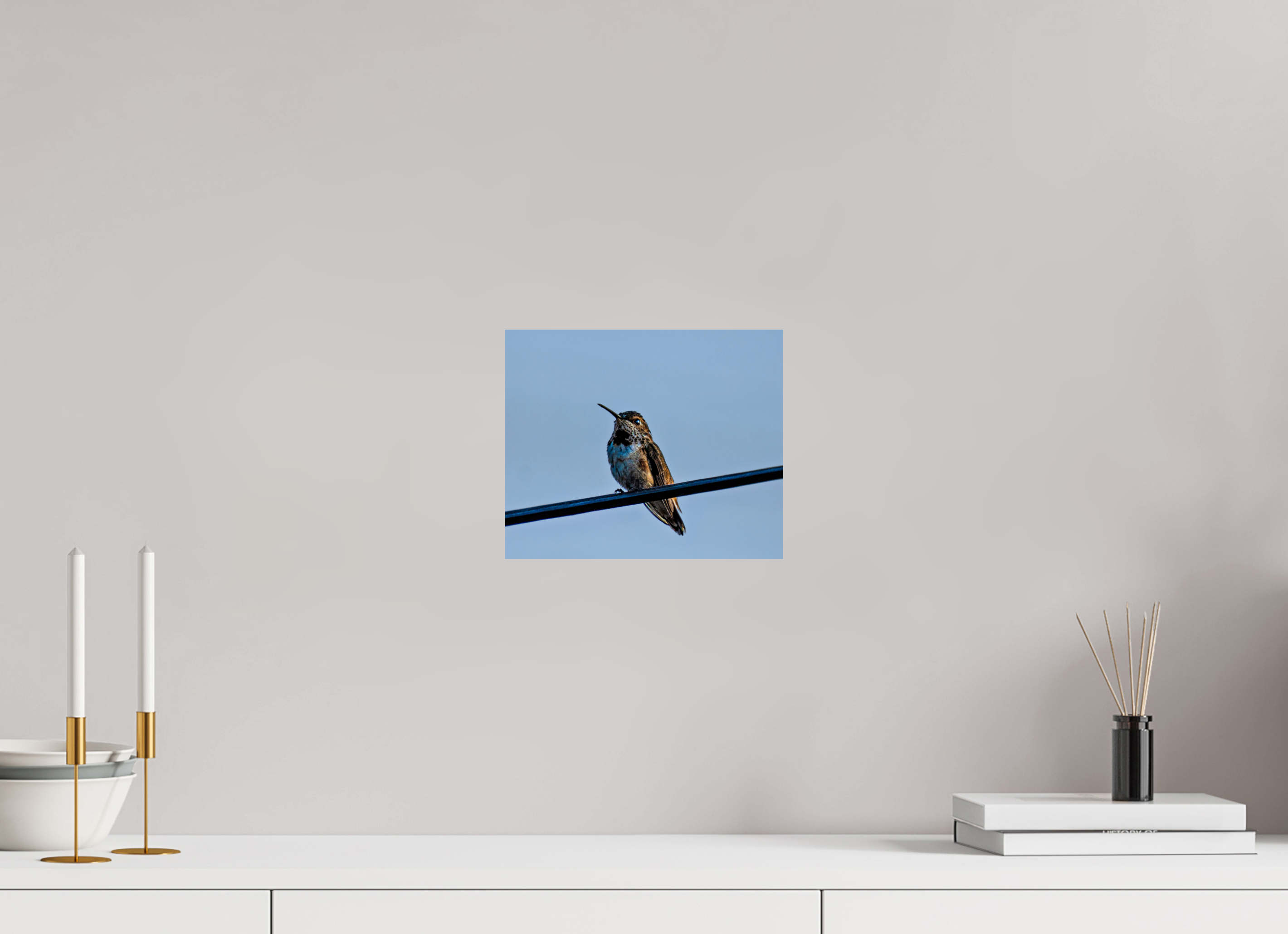 9.7 x 8″, PHOTO PAPER Hummingbird