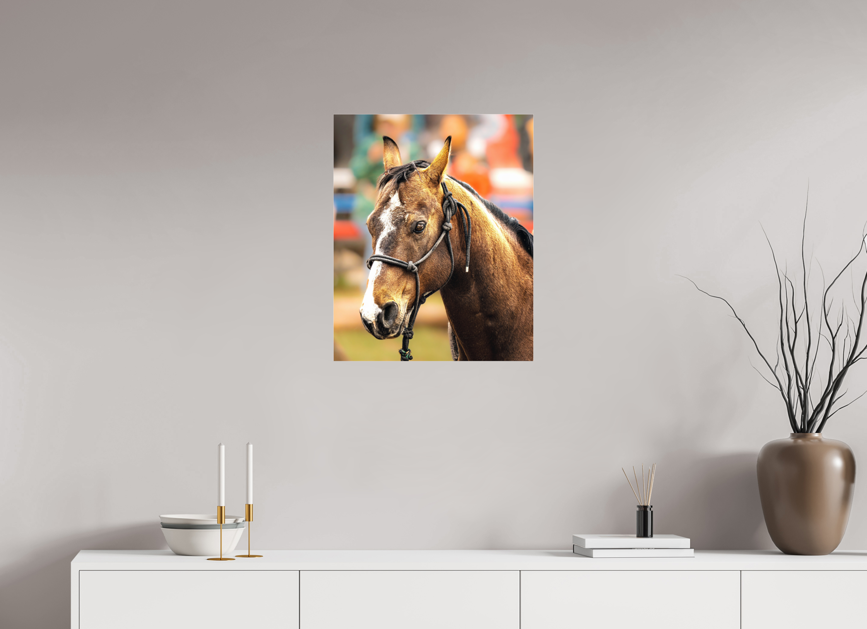20 x 24.7″, ACRYLIC Pack Horse Portrait 9 Web Exclusive