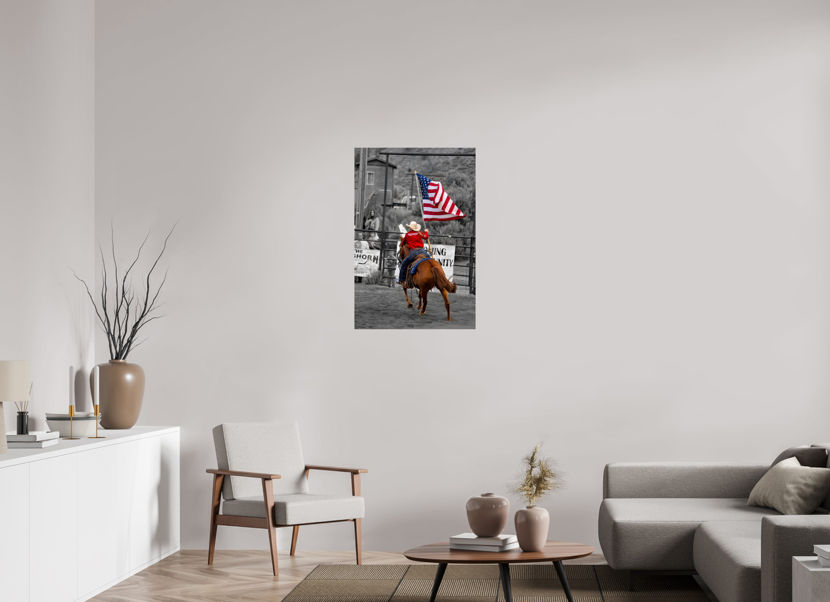 24 x 36″, PHOTO PAPER America 250 Flag Rider 10