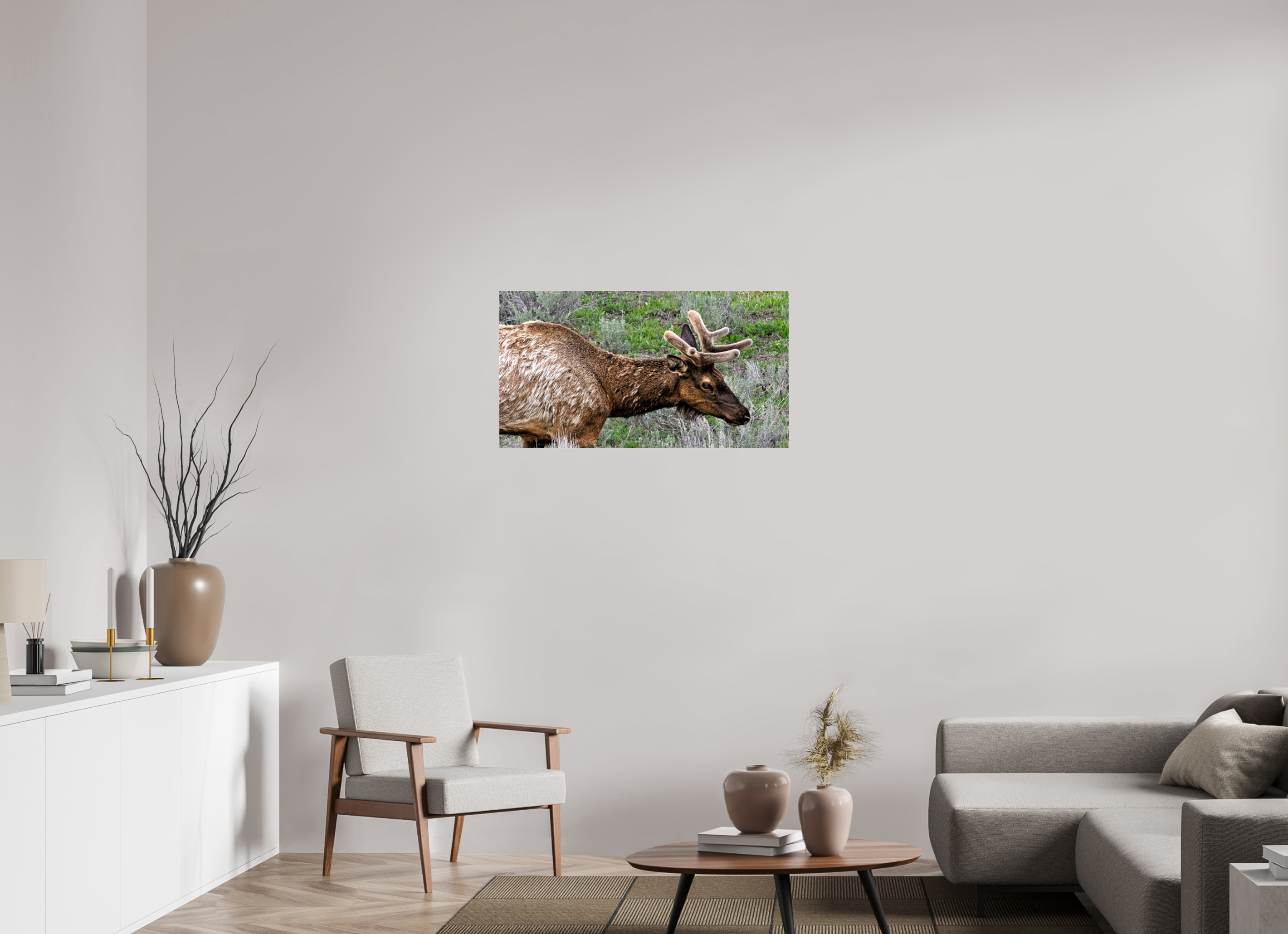 36.9 x 20″, ACRYLIC Elk