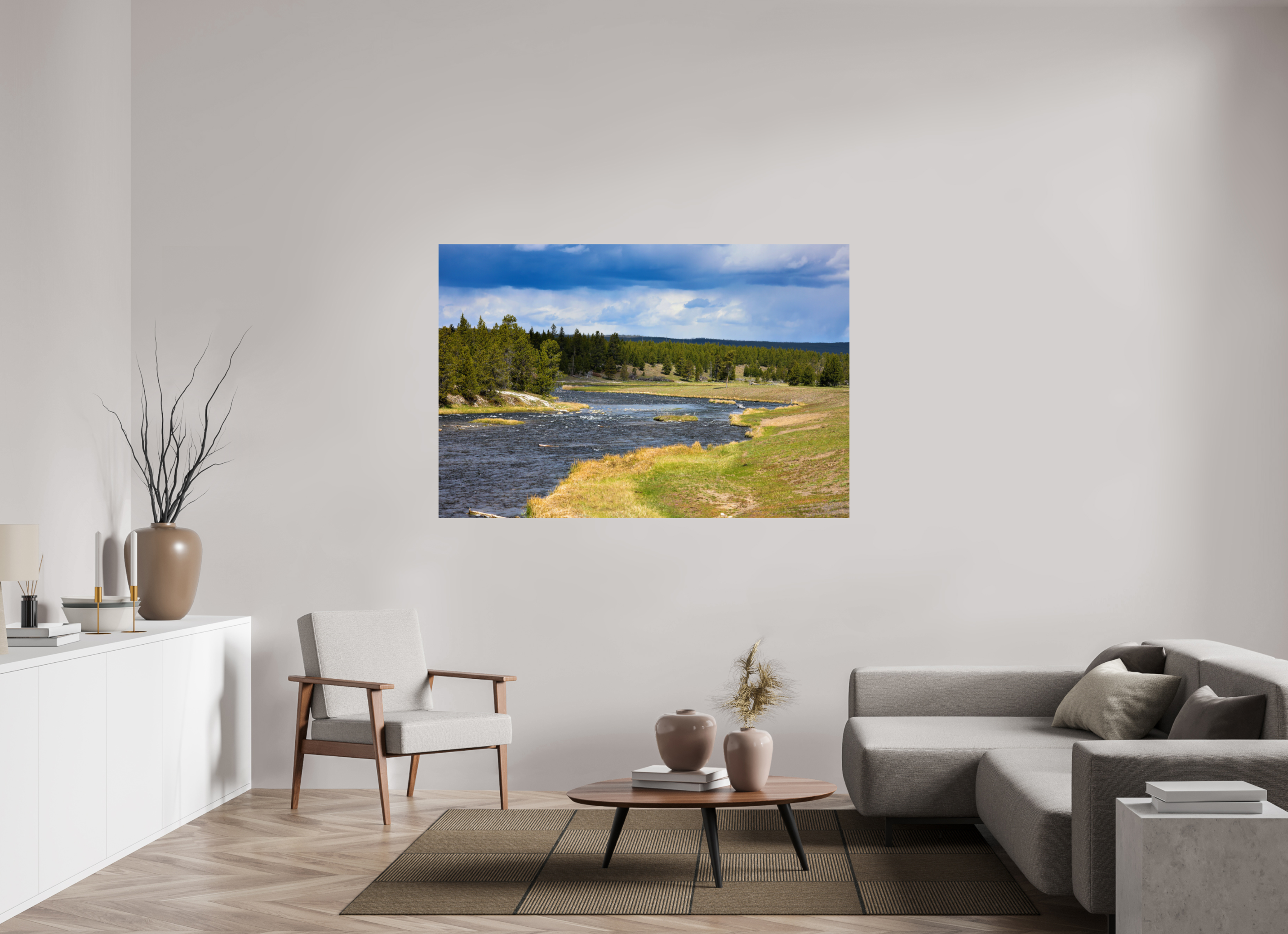 66 x 44″, METAL Yellowstone