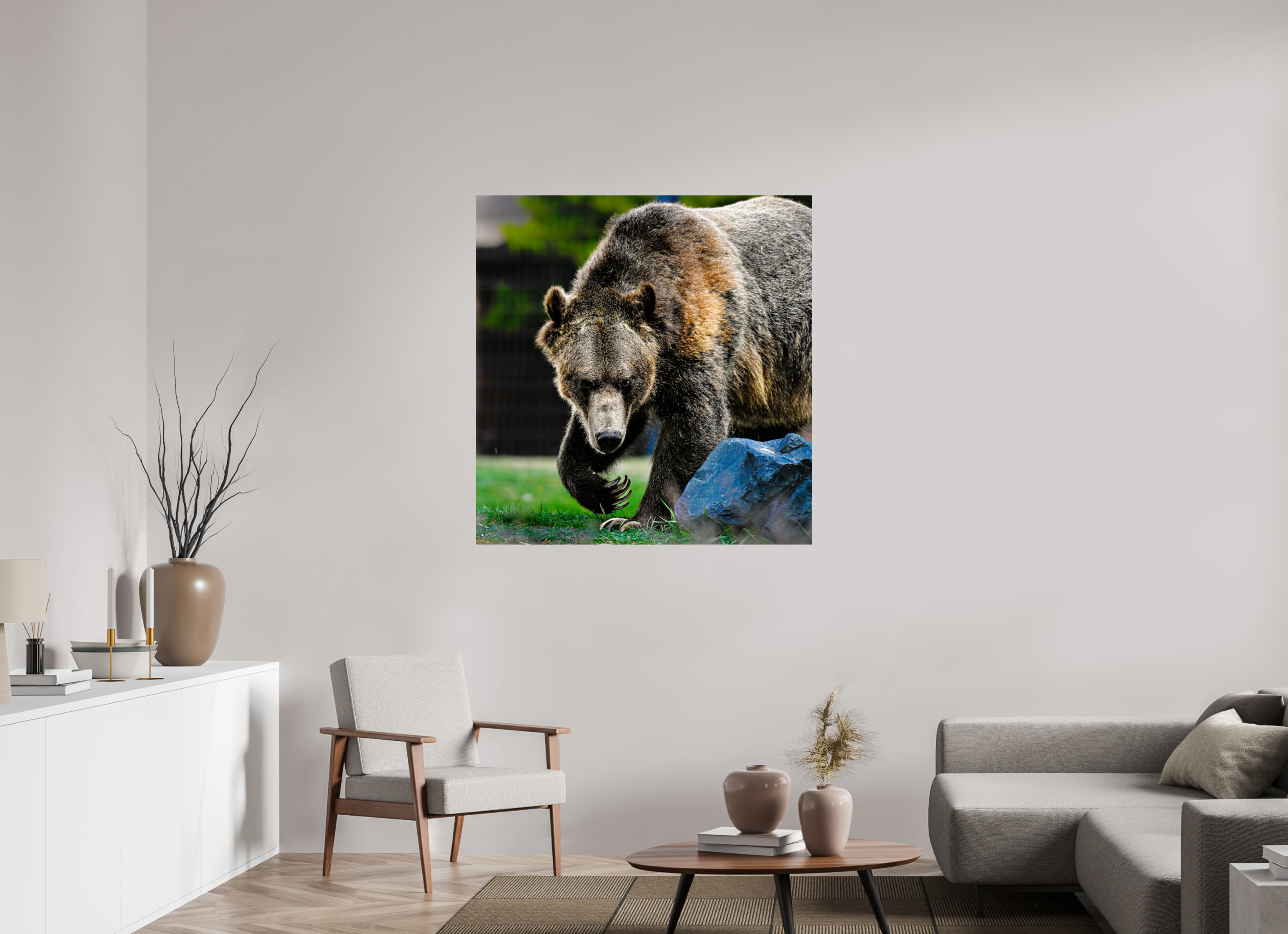 43 x 44.6″, PHOTO PAPER Bear