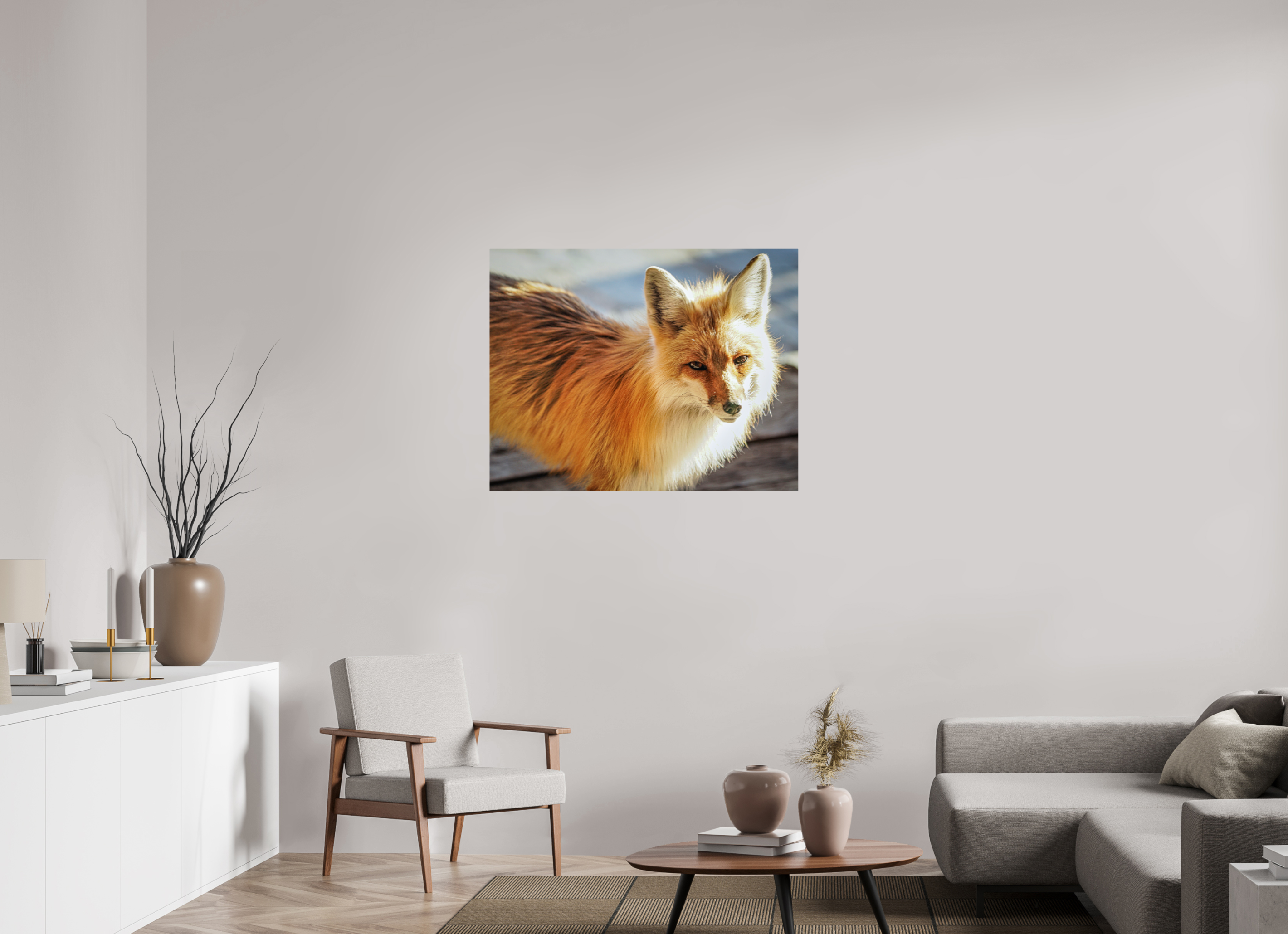 39.4 x 31″, PHOTO PAPER Fox