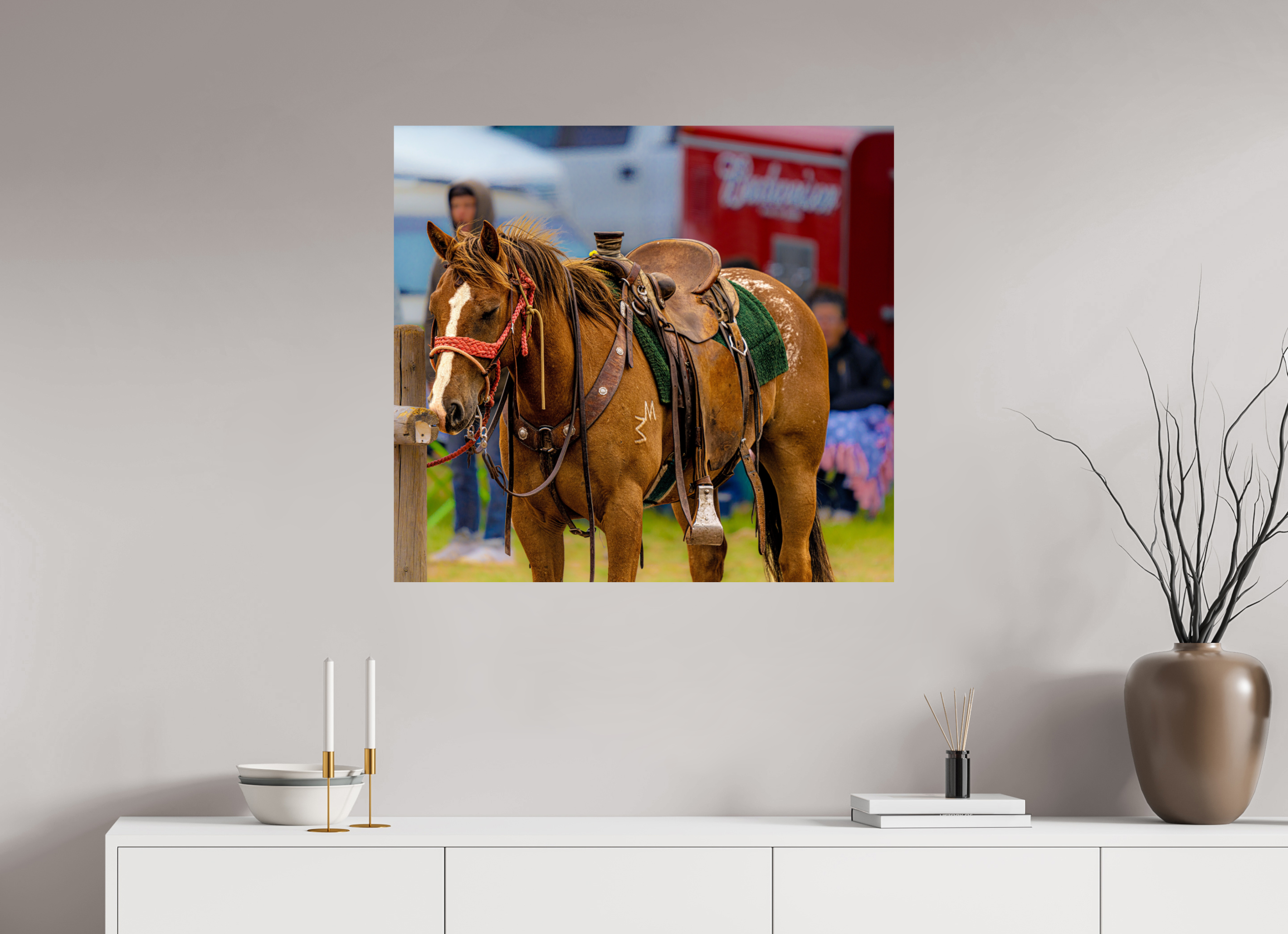 33.9 x 31″, PHOTO PAPER Pack Horse Portrait 18 Web Exclusive