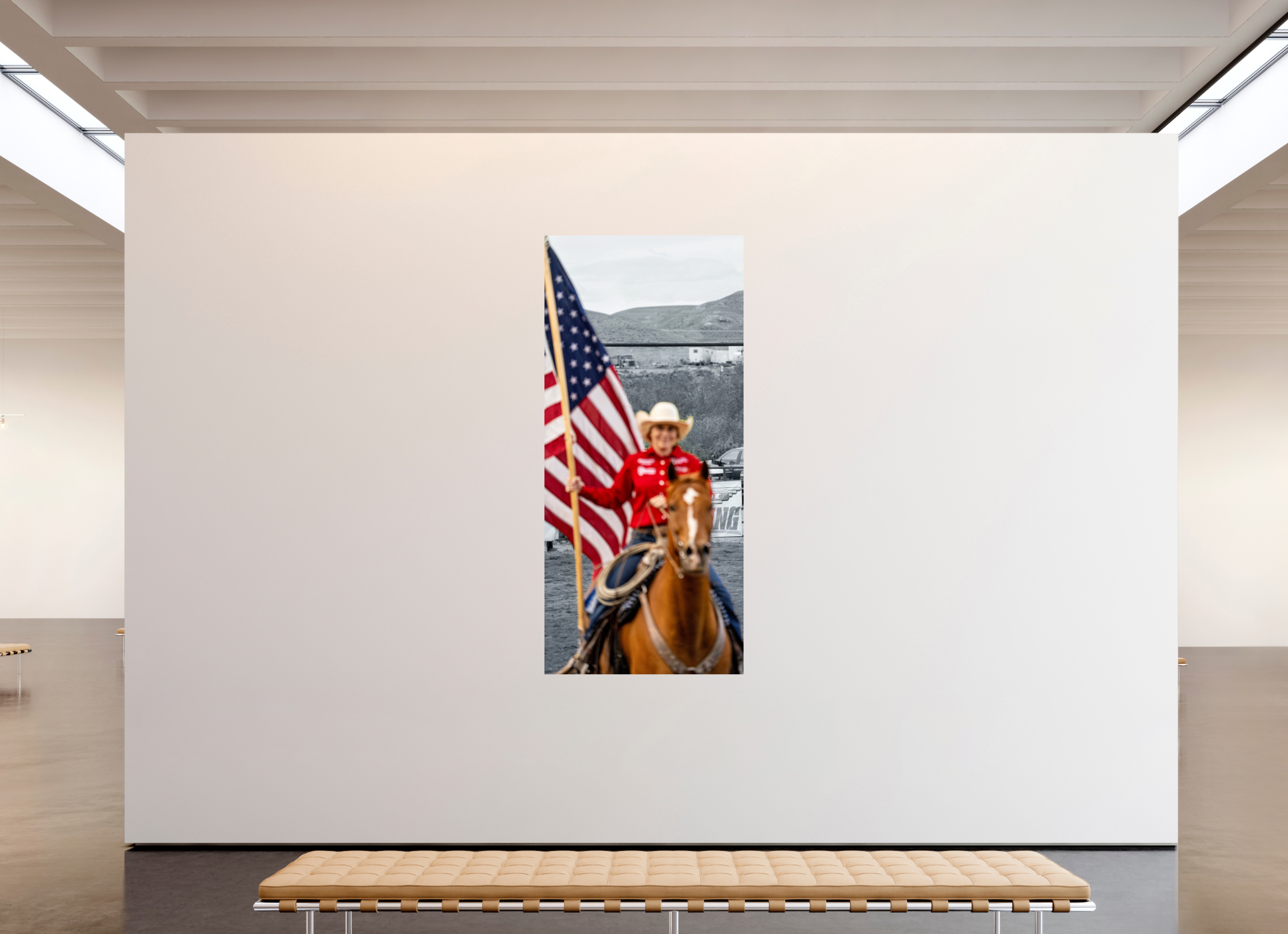 39 x 86″, METAL America 250 Flag Rider 3