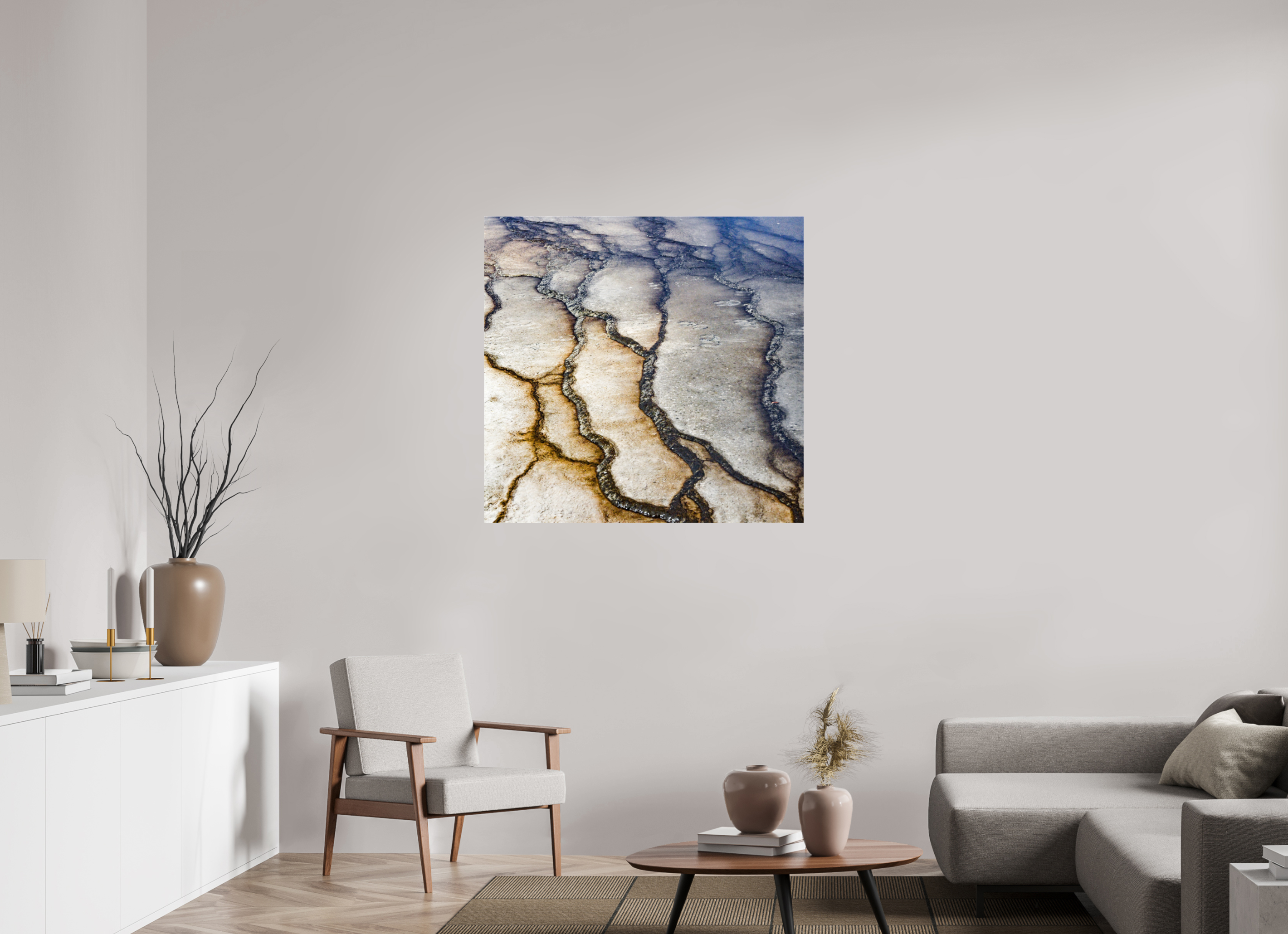 40.7 x 39″, ACRYLIC Yellowstone