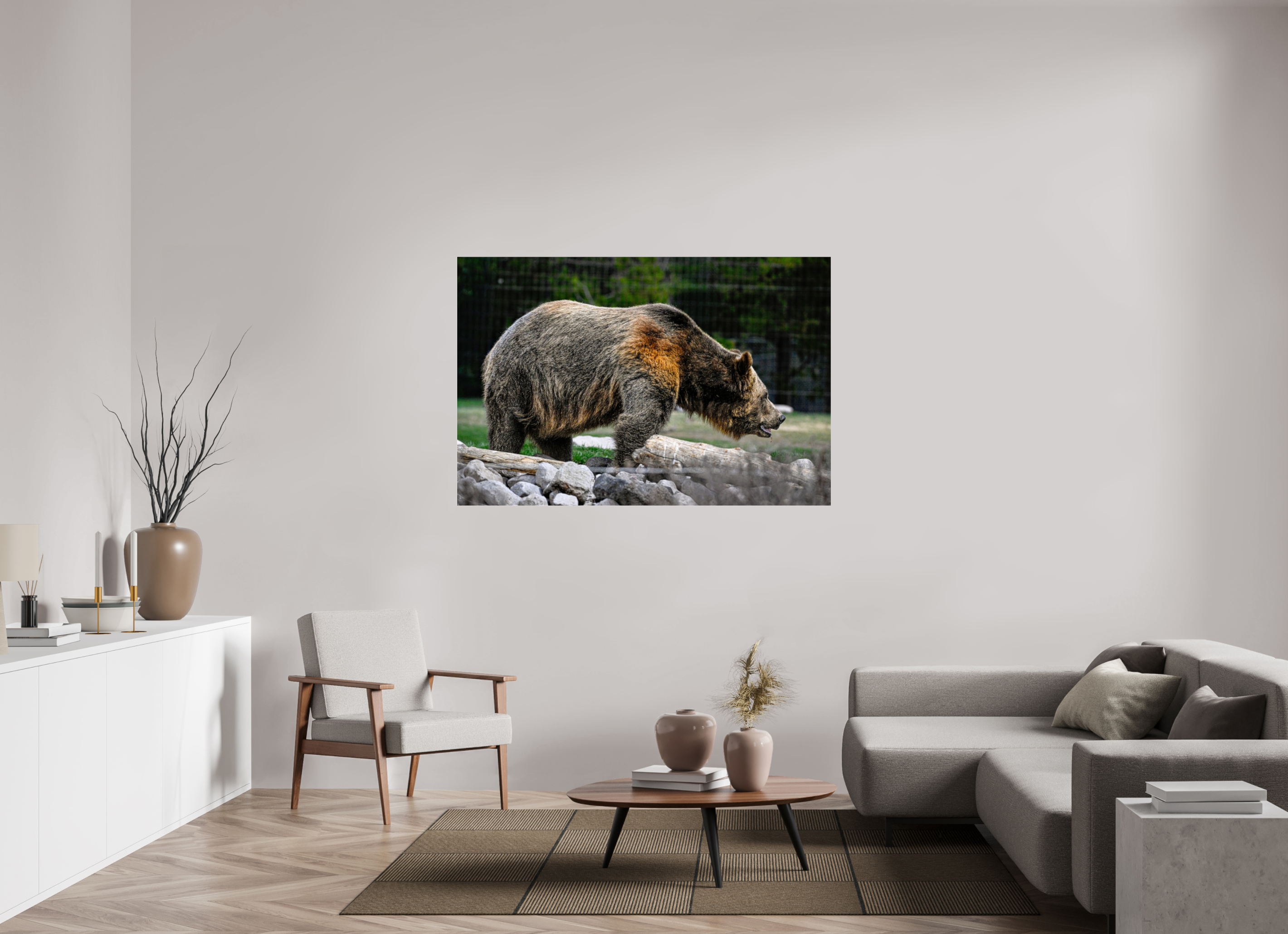 60 x 40″, ACRYLIC Bear