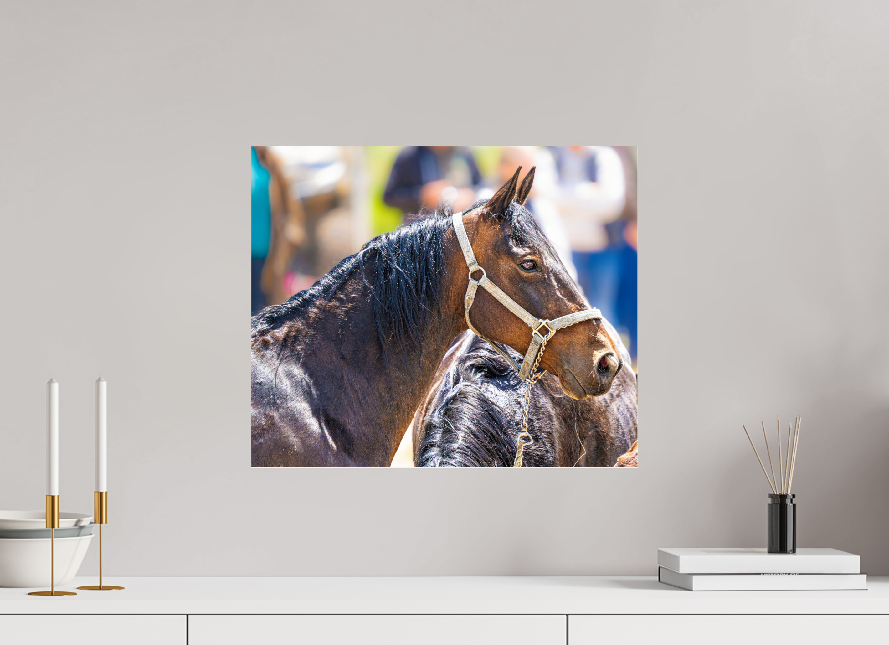 19.2 x 16″, ACRYLIC Pack Horse Portrait 14 Web Exclusive