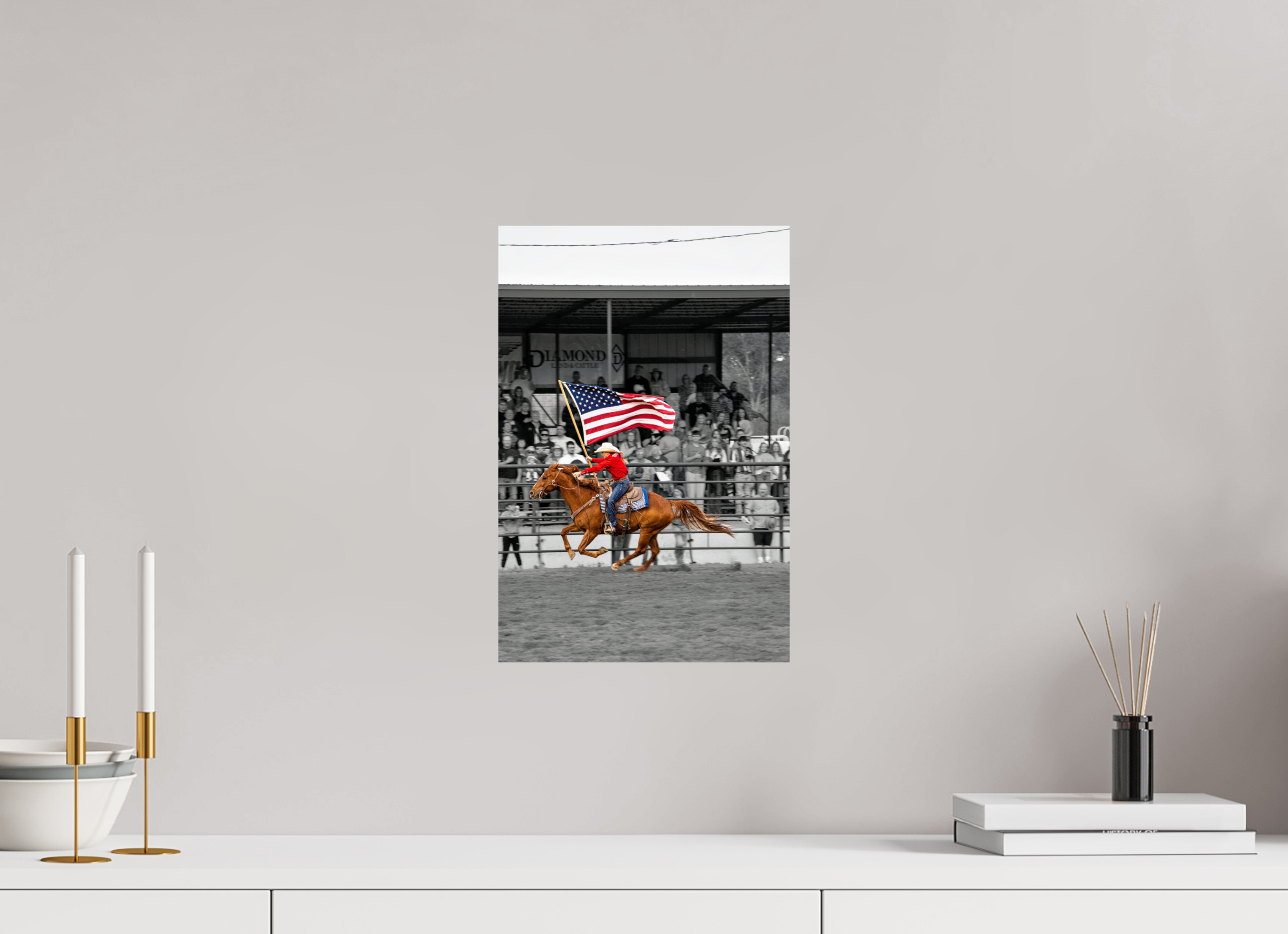 10 x 15″, METAL America 250 Flag Rider 11