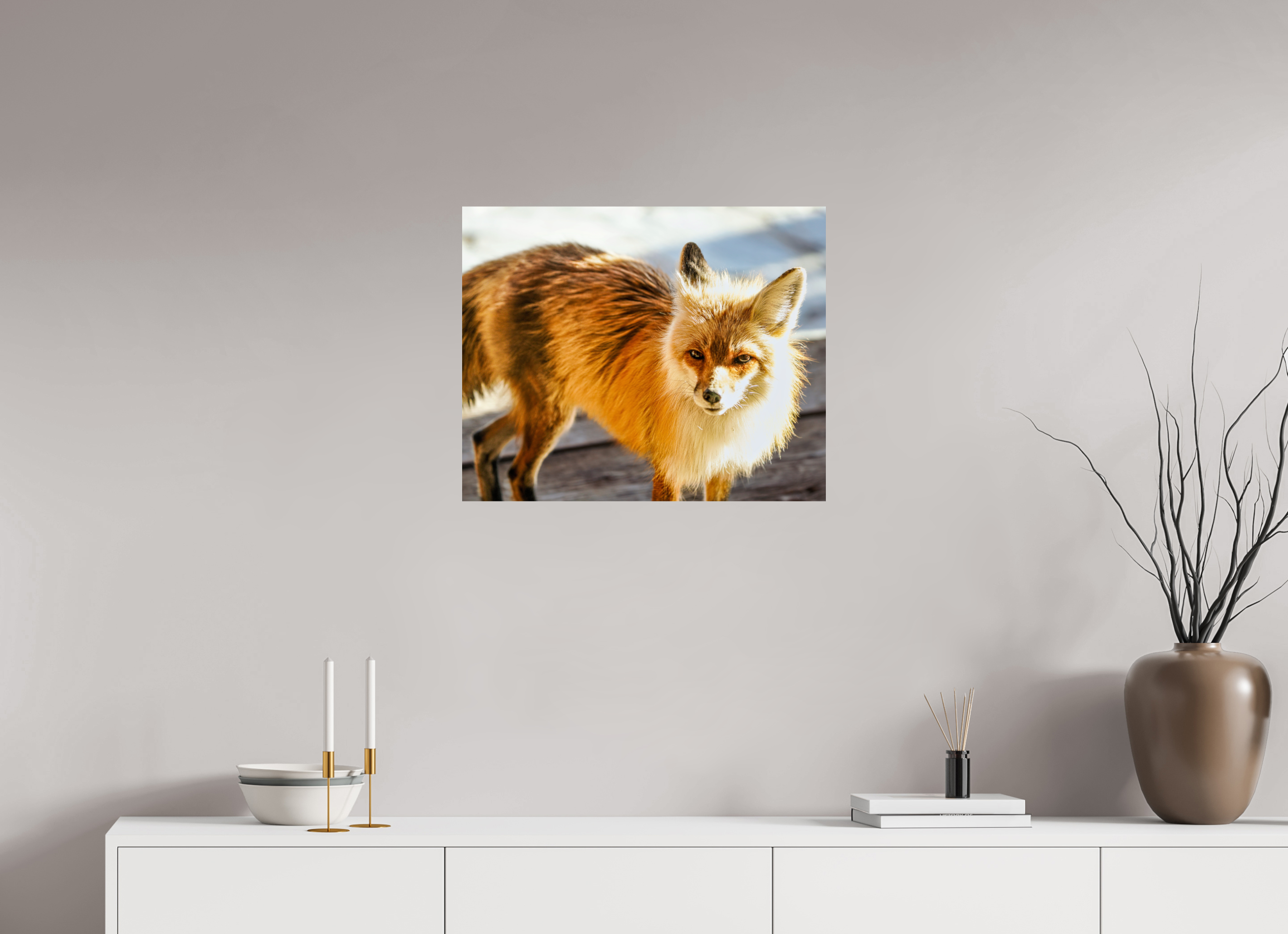 24.7 x 20″, PHOTO PAPER Fox