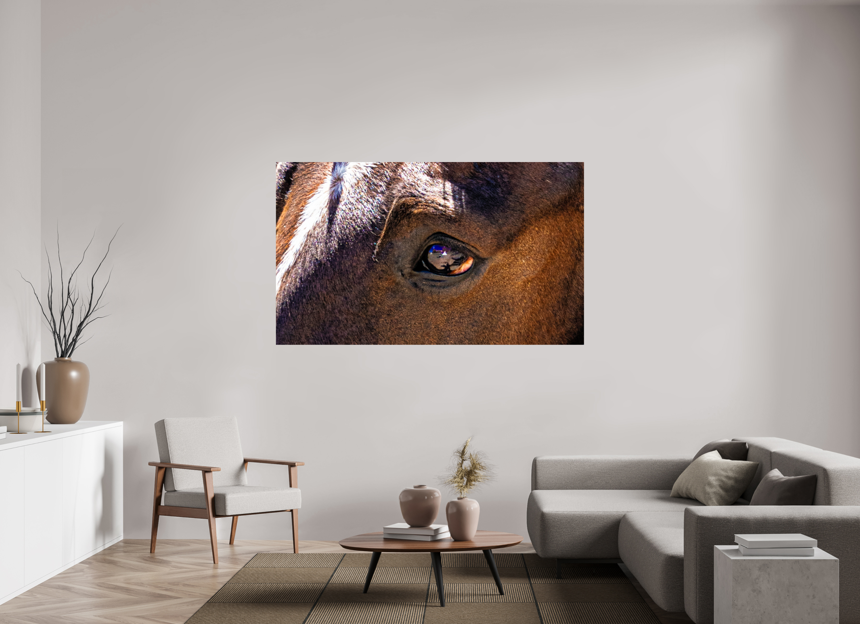72.5 x 43″, PHOTO PAPER Pack Horse Eye