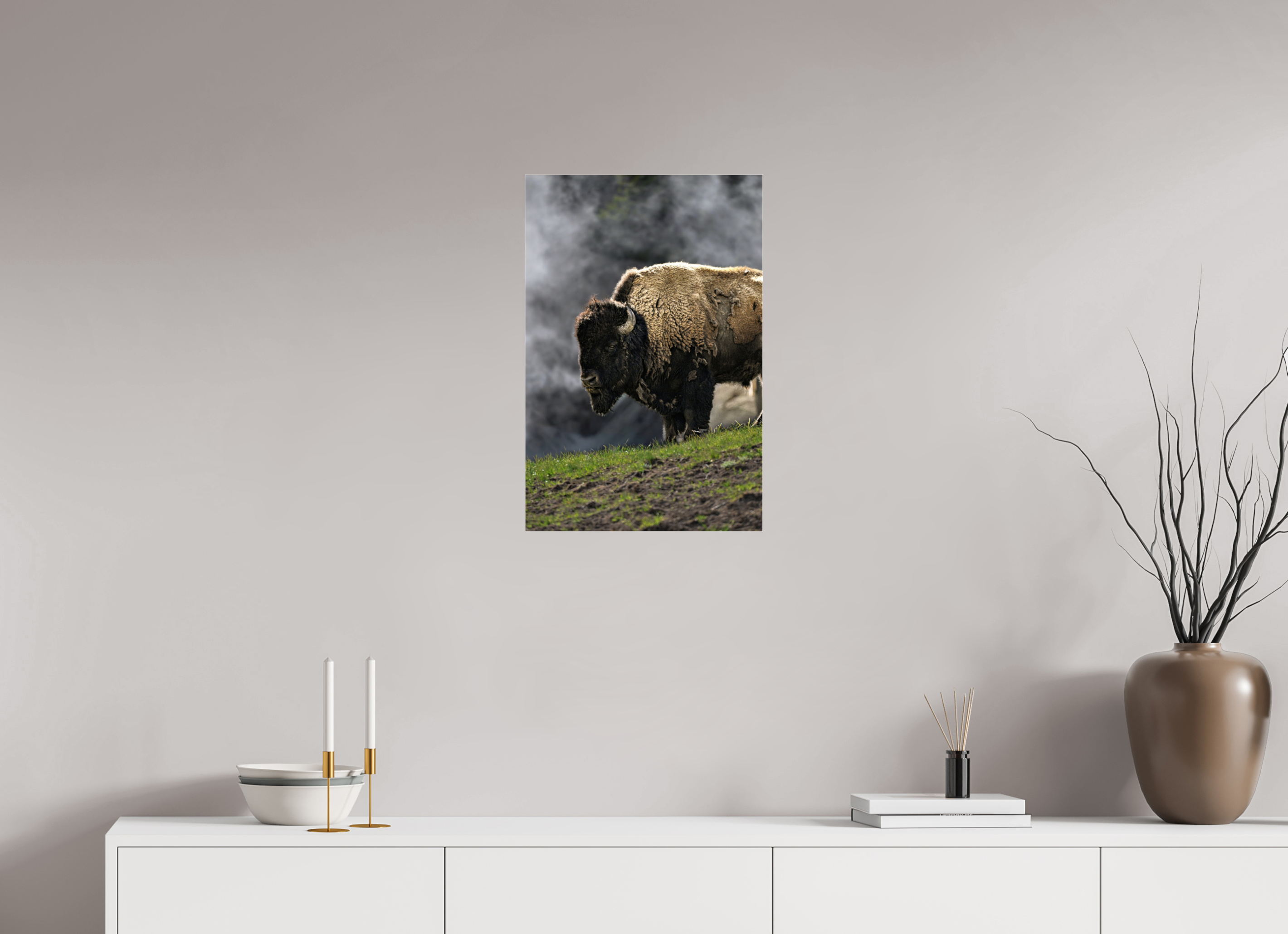 16 x 24″, ACRYLIC Bison