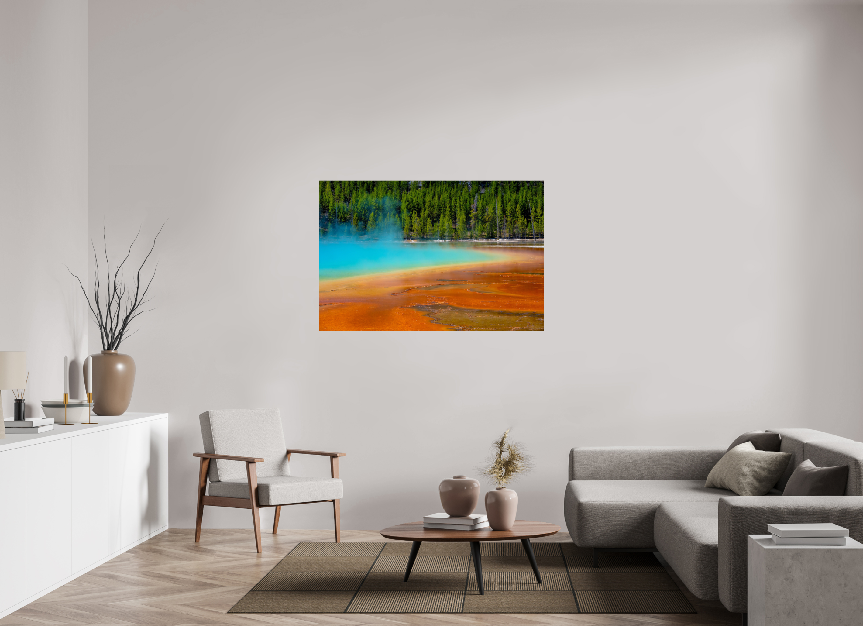 54 x 36″, METAL Yellowstone