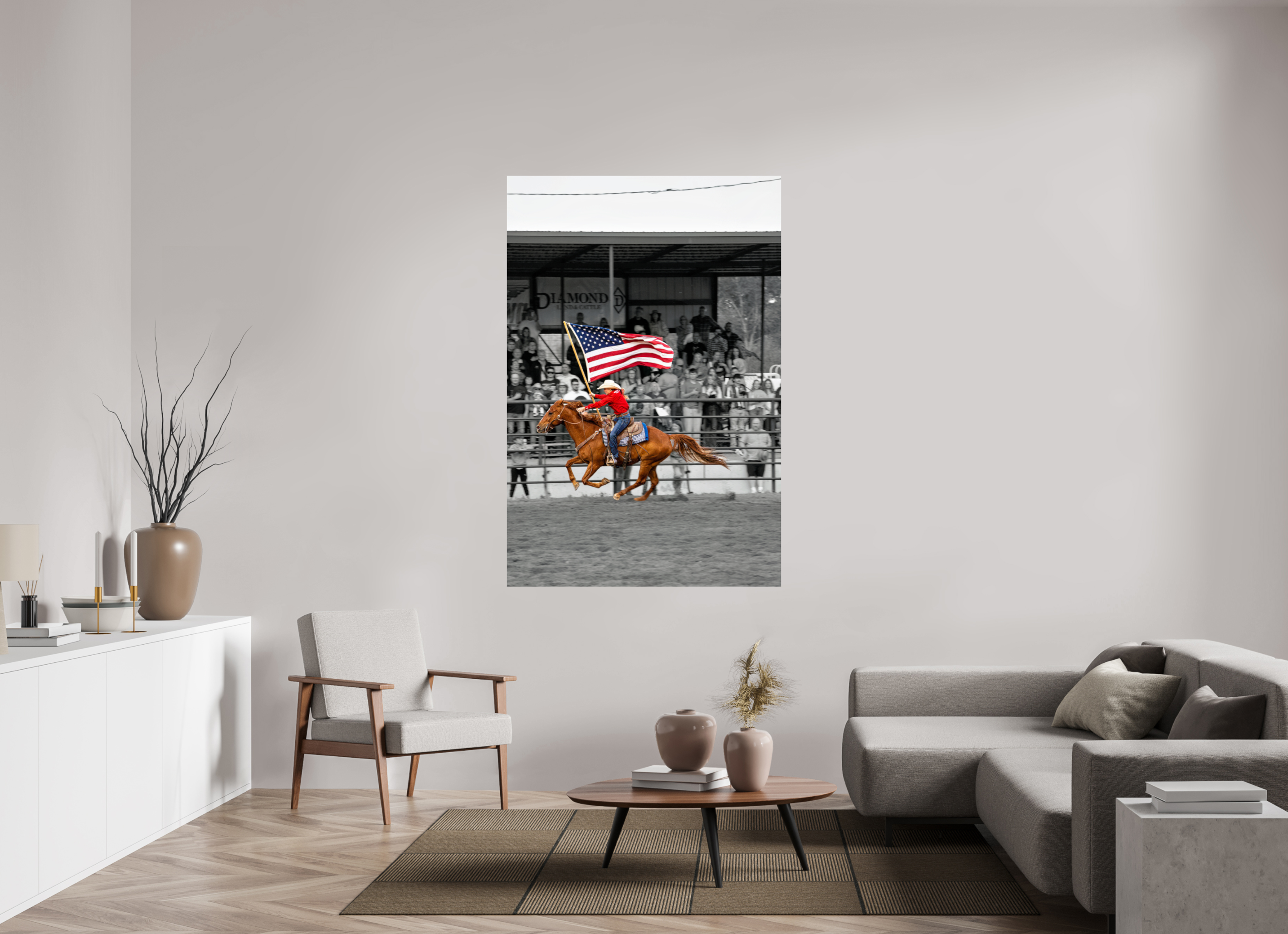 44 x 66″, METAL America 250 Flag Rider 11