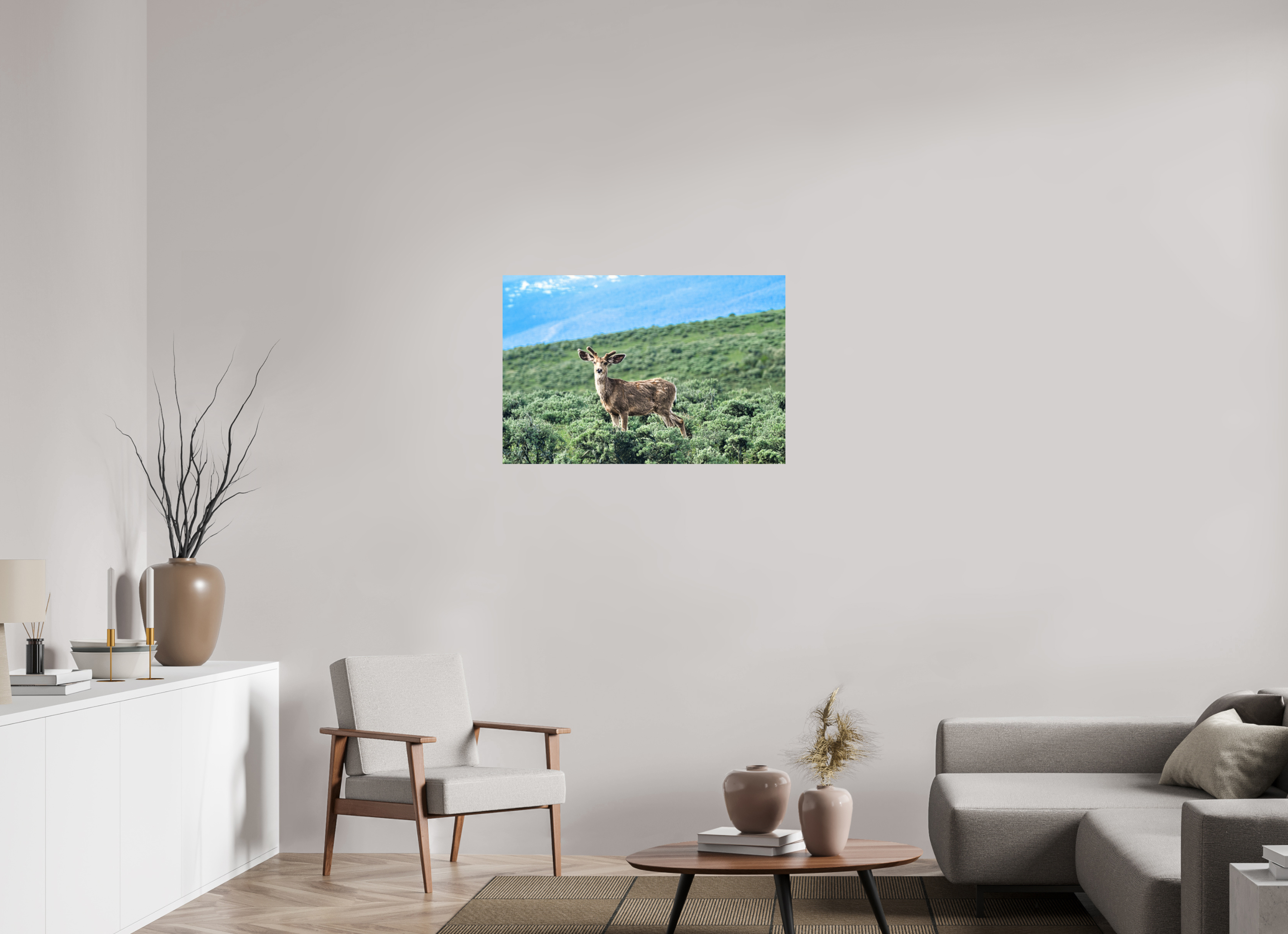 36 x 24″, METAL Deer