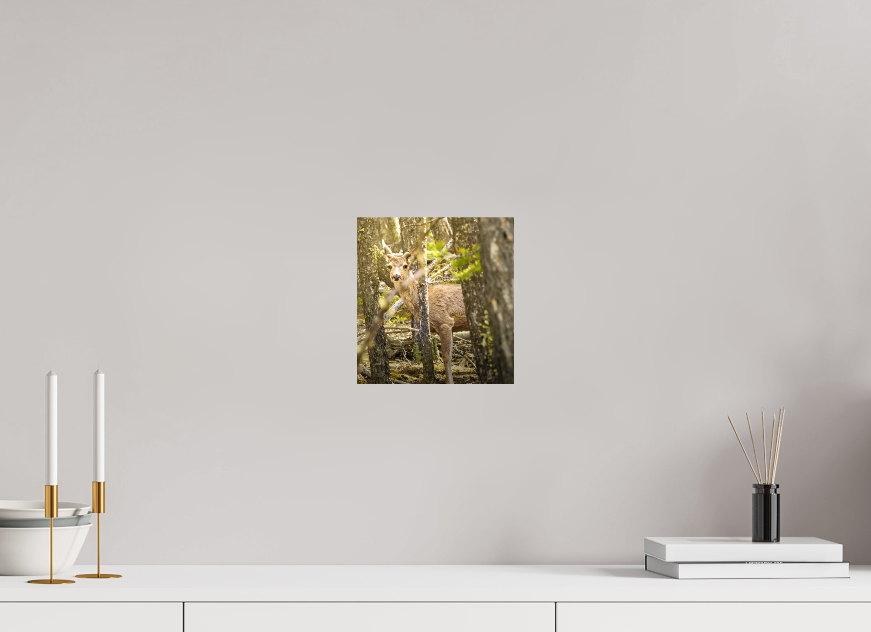 8 x 8.5″, METAL Deer