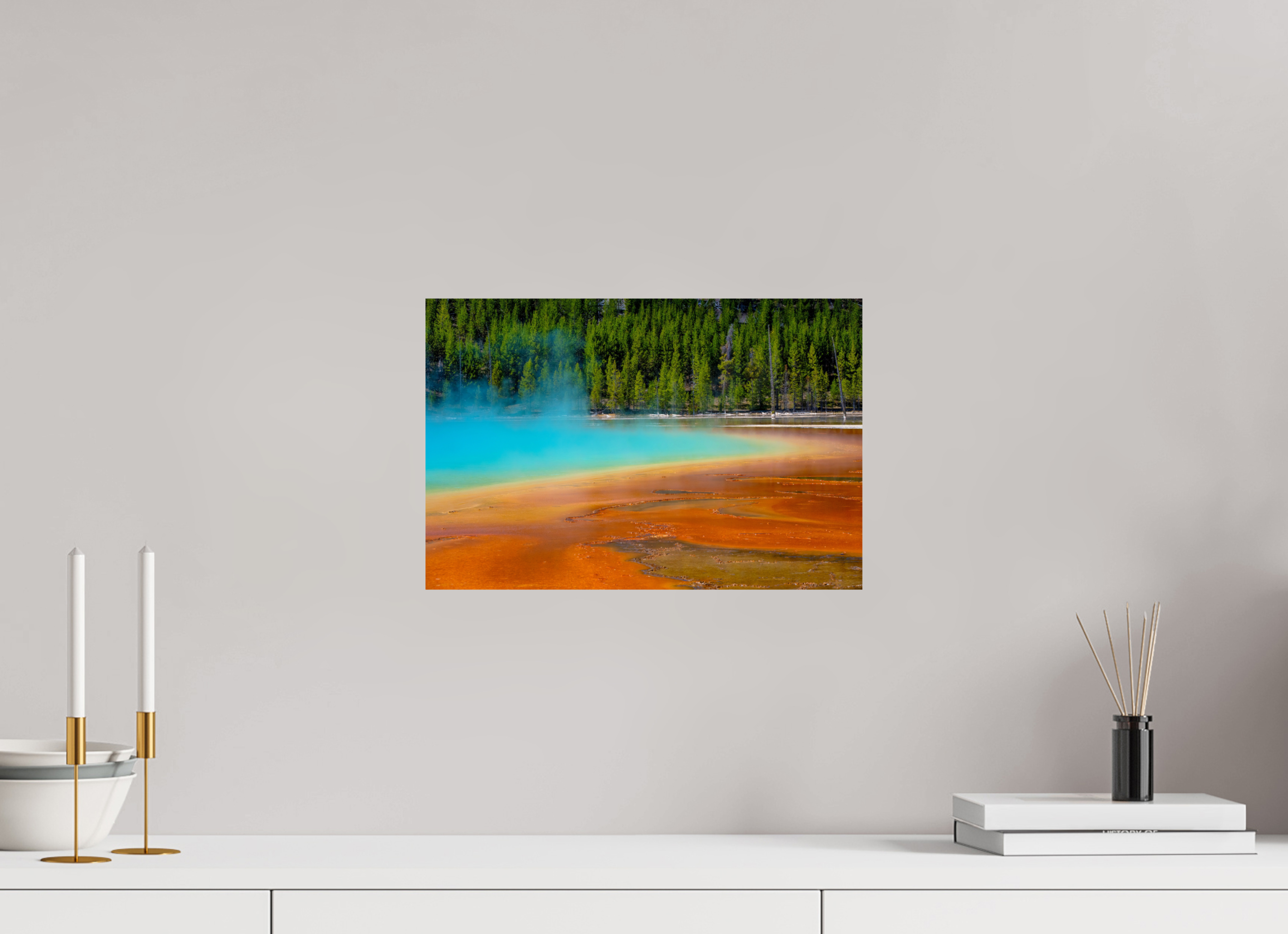 15 x 10″, METAL Yellowstone