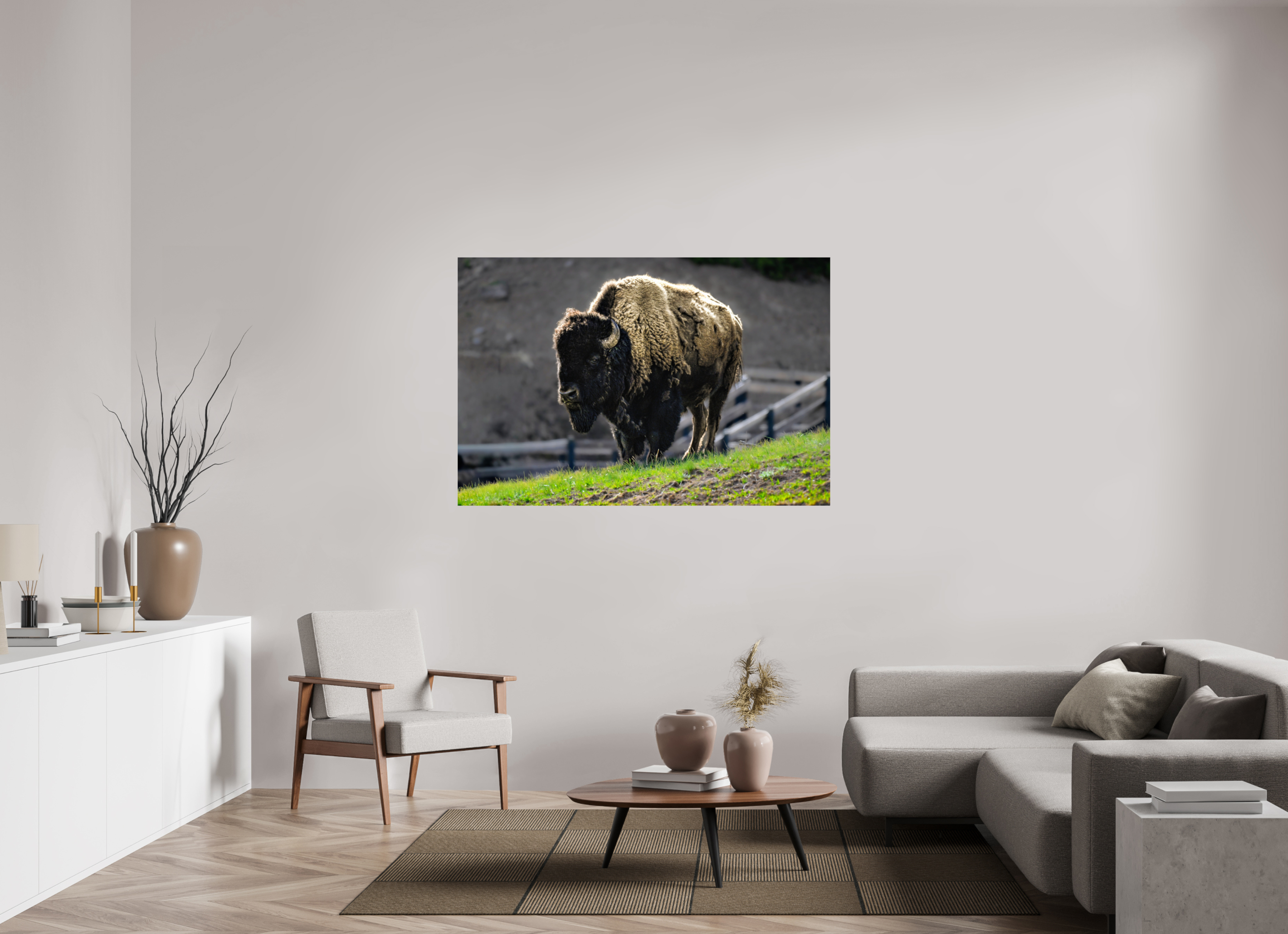 60 x 40″, PHOTO PAPER Bison