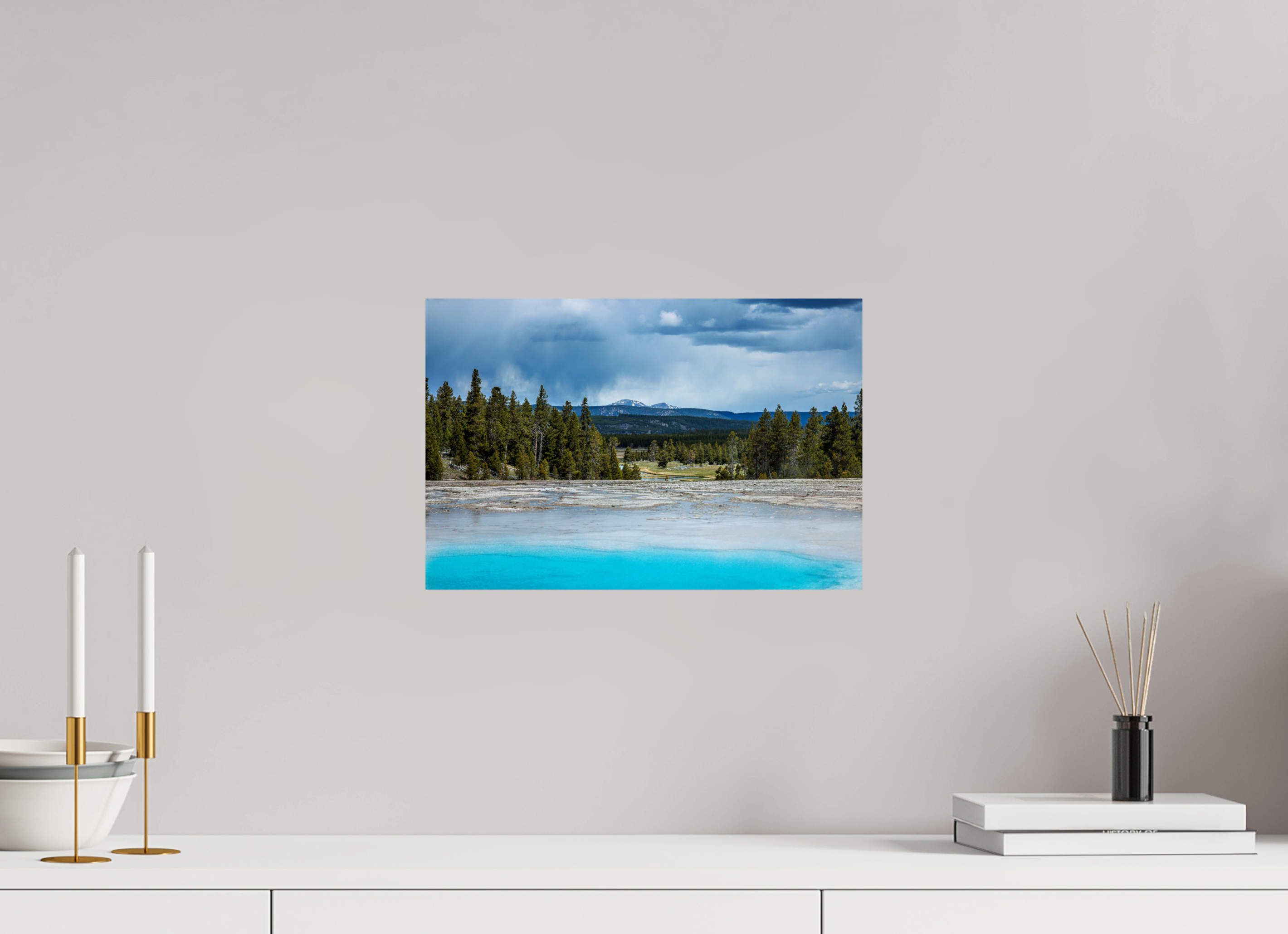 15 x 10″, METAL Yellowstone