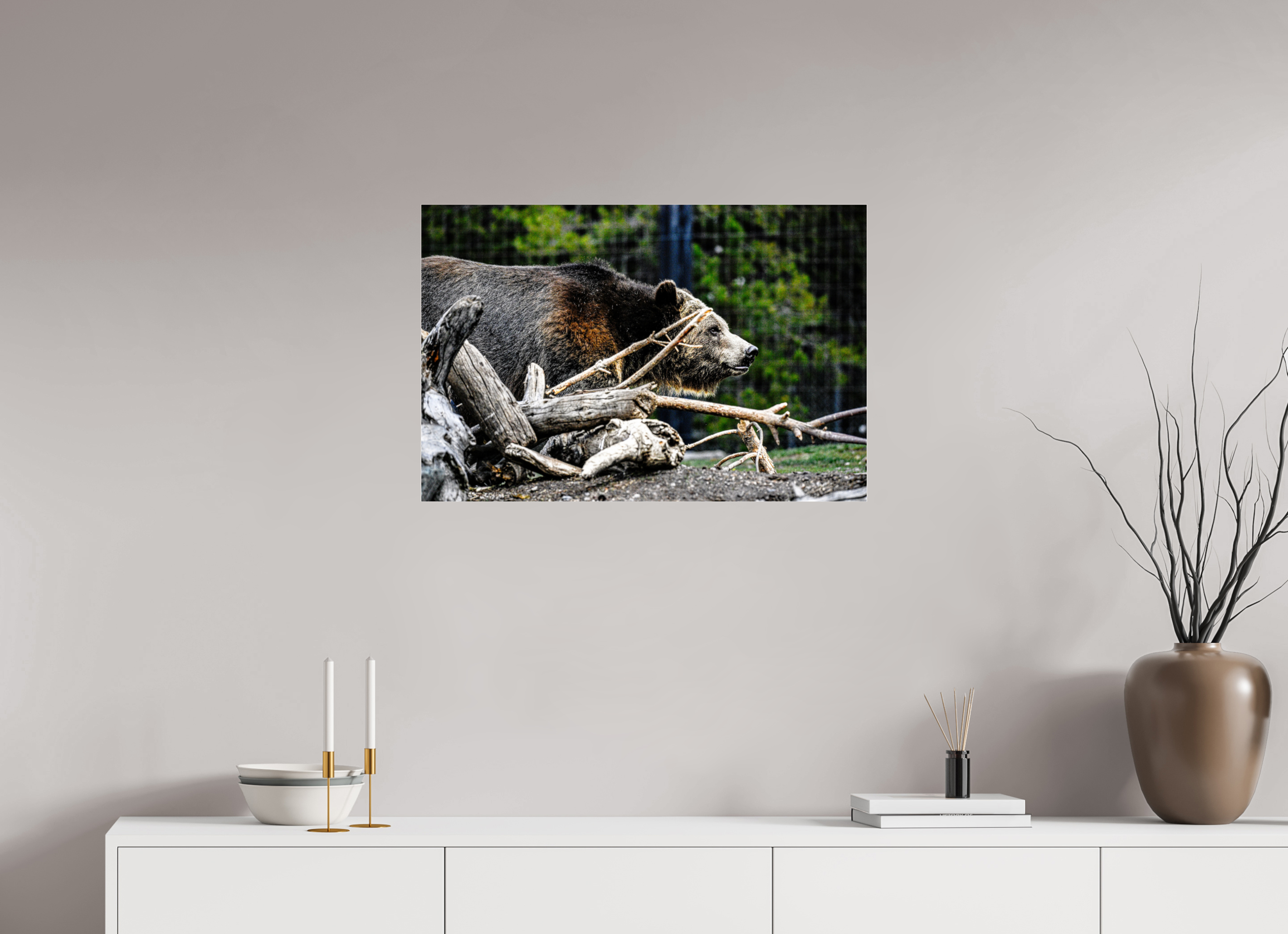 30 x 20″, ACRYLIC Bear