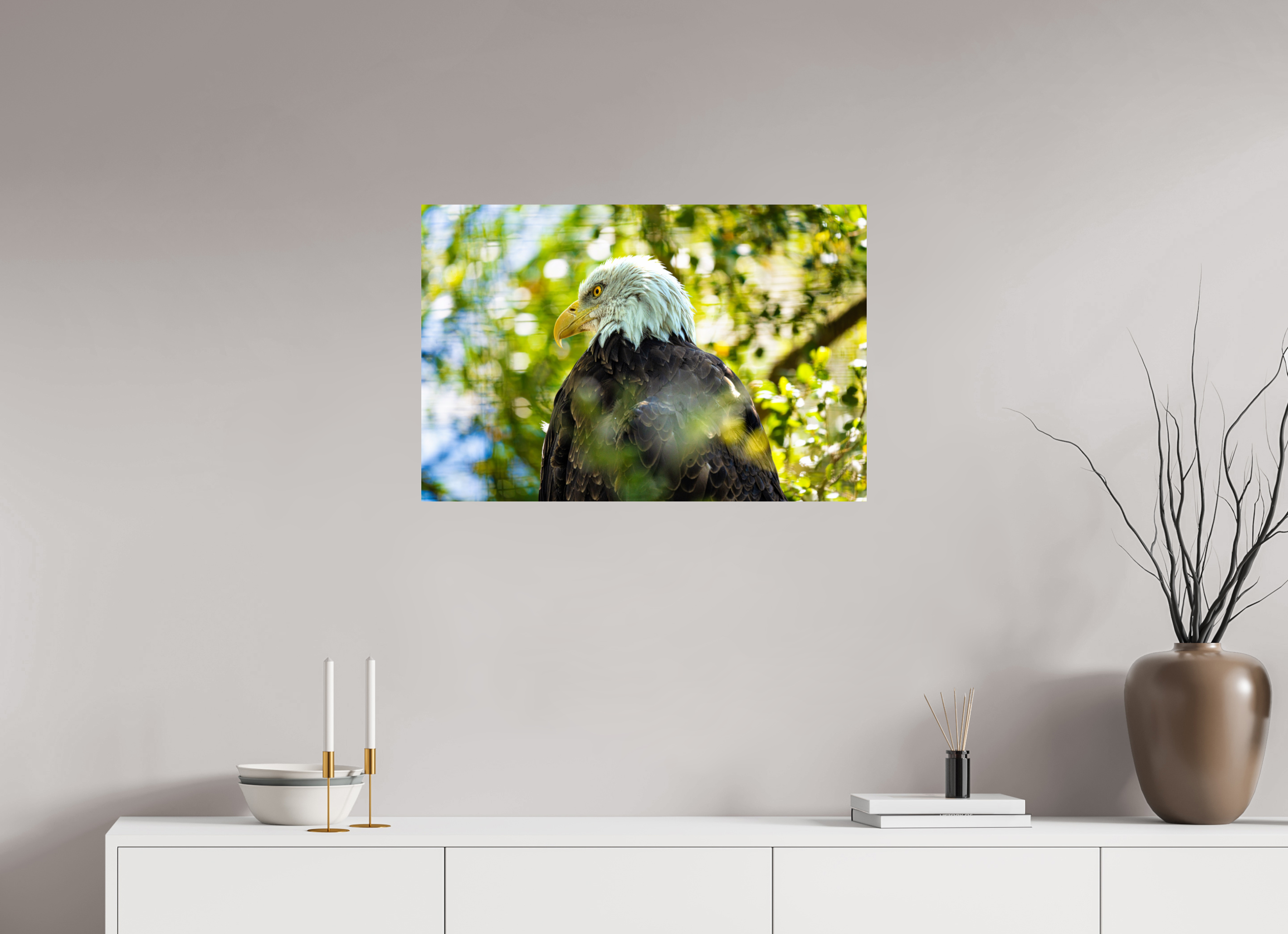 30 x 20″, METAL America 250 Bald Eagle