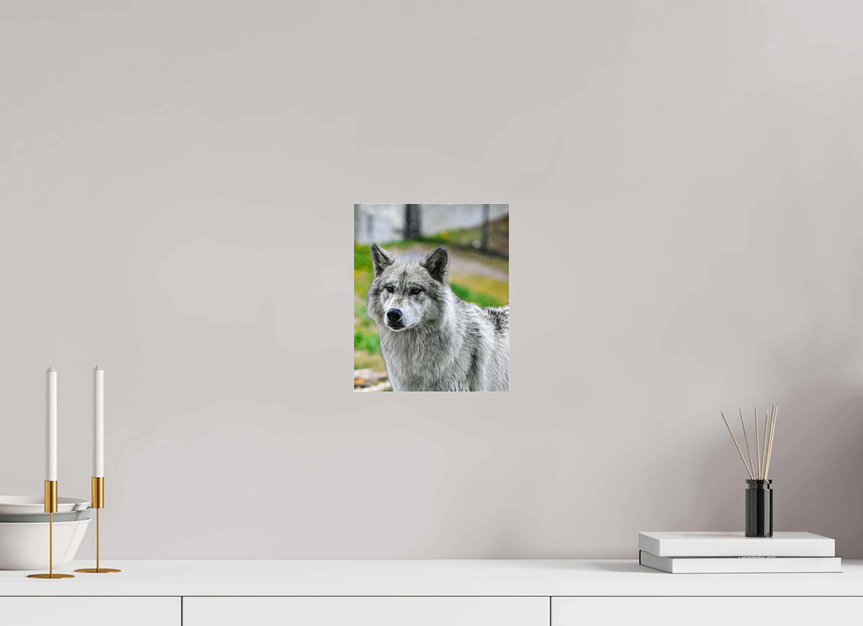 8 x 9.7″, ACRYLIC Wolf Portrait