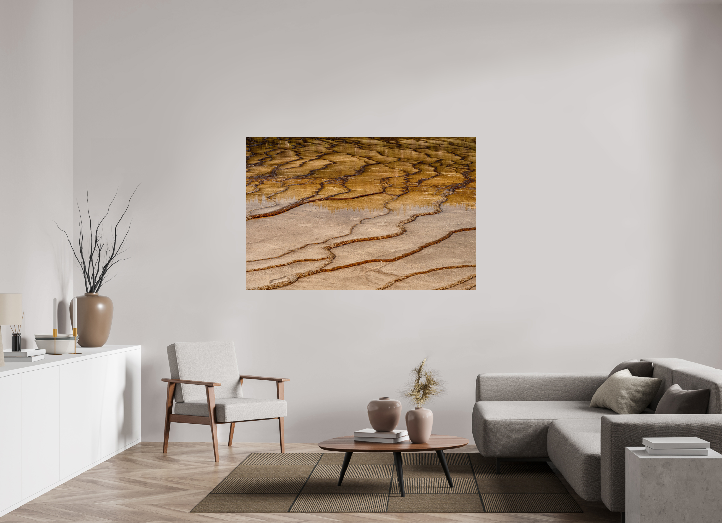 66 x 44″, METAL Yellowstone