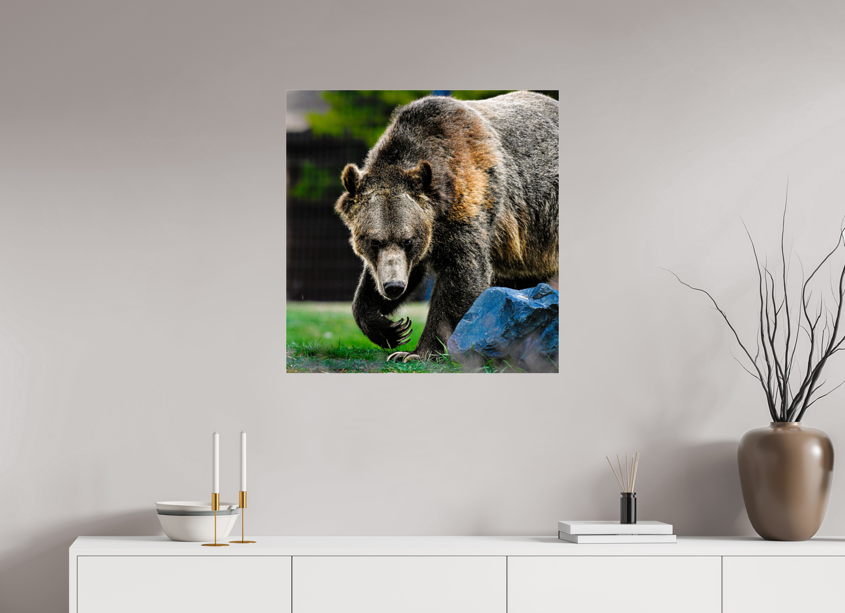 28 x 29.1″, ACRYLIC Bear