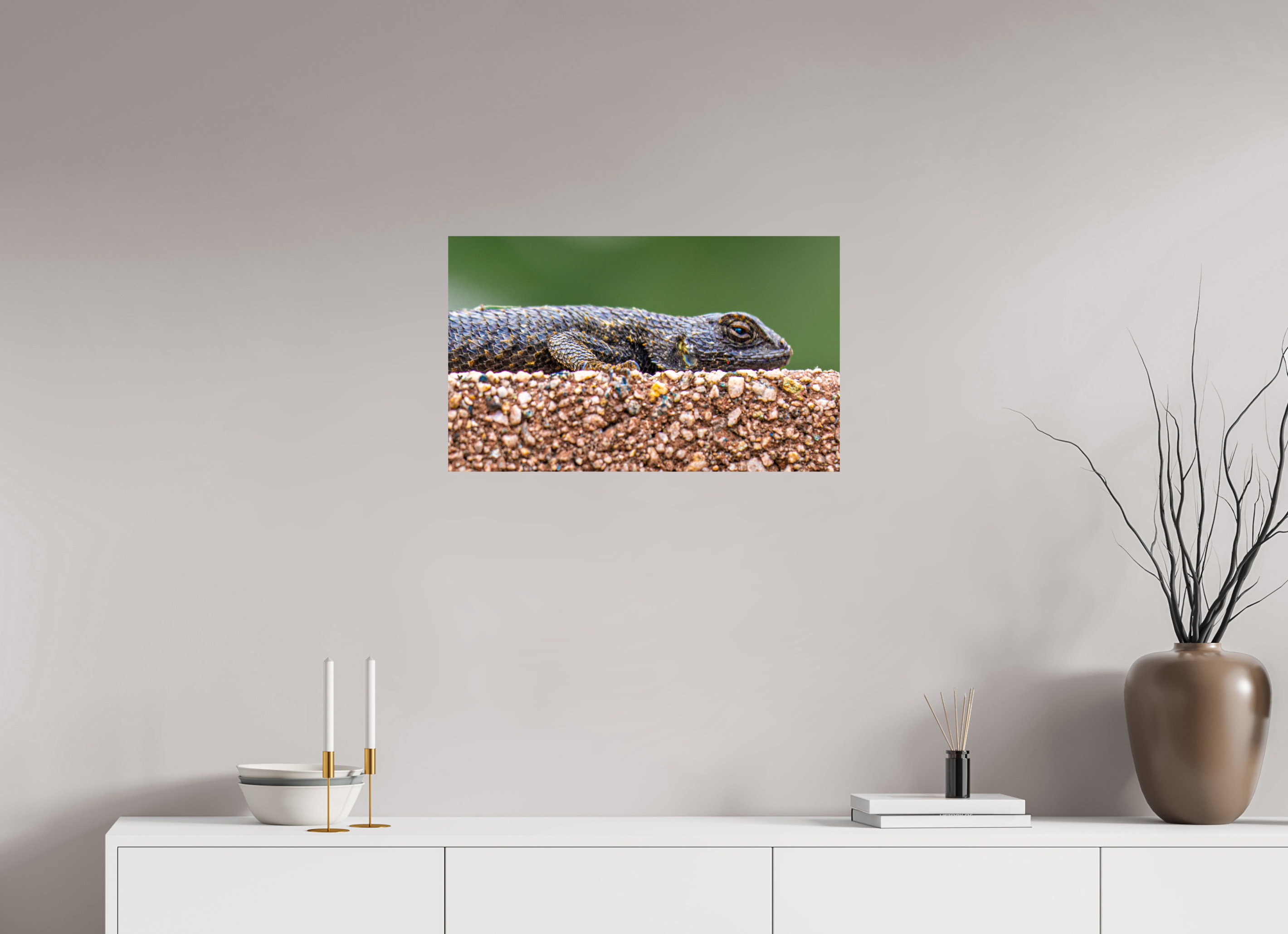 26.6 x 16″, PHOTO PAPER Lizard