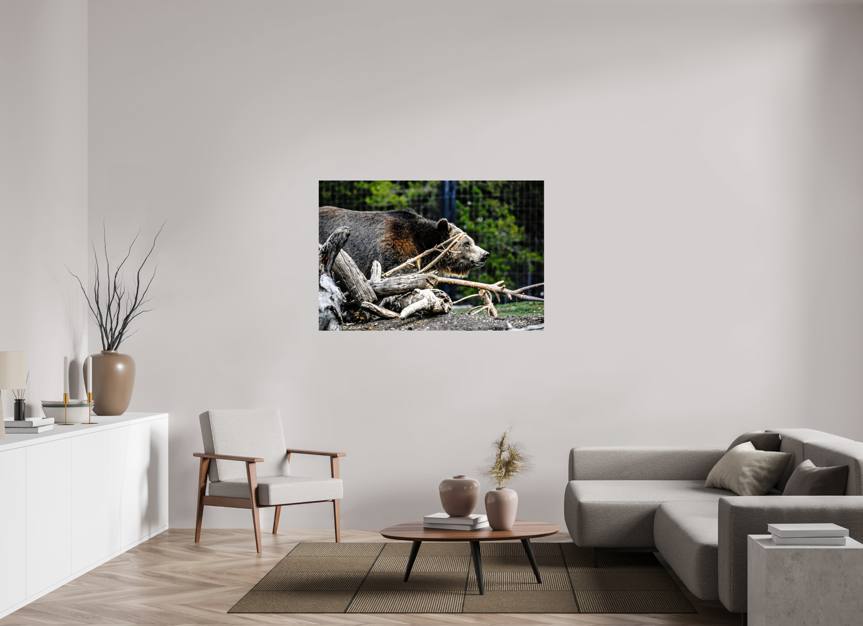 54 x 36″, ACRYLIC Bear